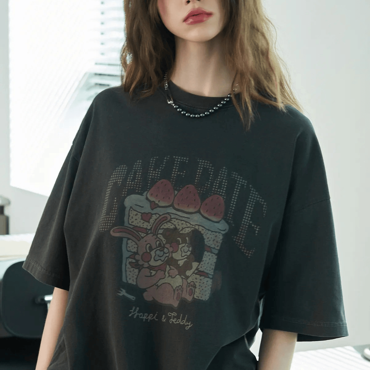 CPGN STUDIO｜Cake Date Pigment Short Sleeve T-shirt [2 colors]