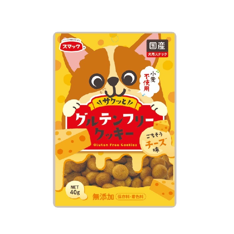 Smack 犬用 日本產 無麩麥 無添加 小曲奇 芝士味 40g