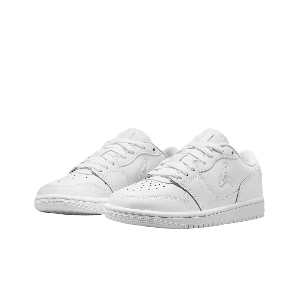 大童鞋 女生尺寸 NIKE JORDAN COURT CONNECT GS 白色 喬丹 皮革 休閒鞋【IQ6016-100】