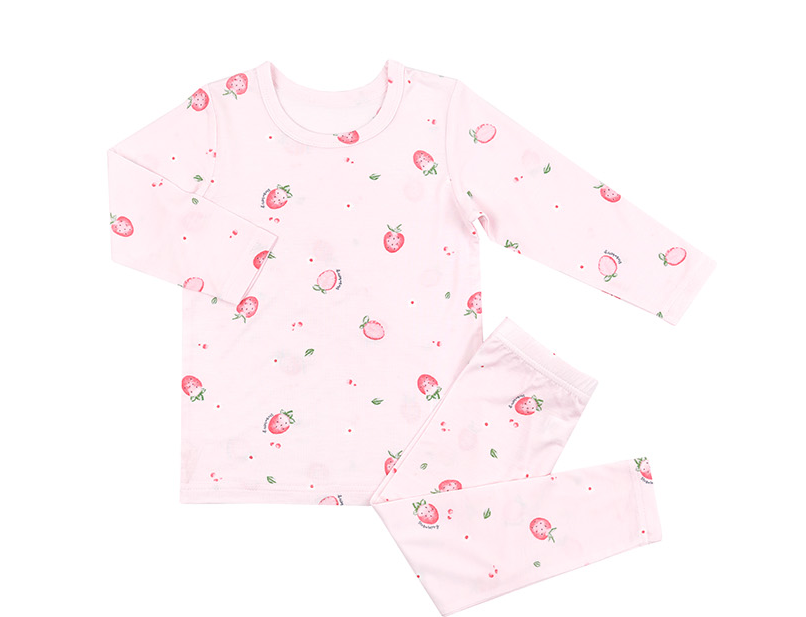 韓國🇰🇷Maykids 甜蜜草莓天絲莫代爾九分家居服(90-160)