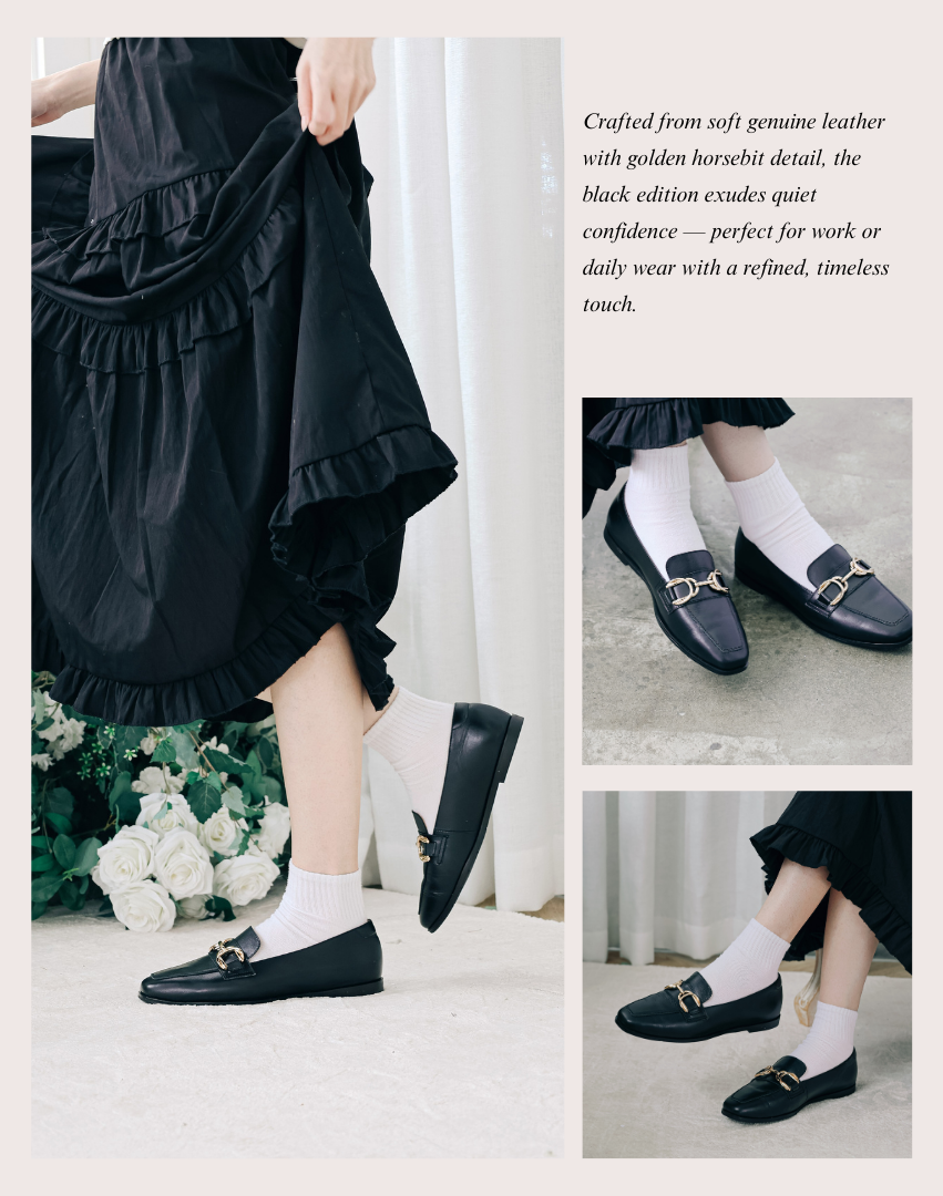 Sanly Joy 復古黑樂福鞋 女生日常休閒穿搭