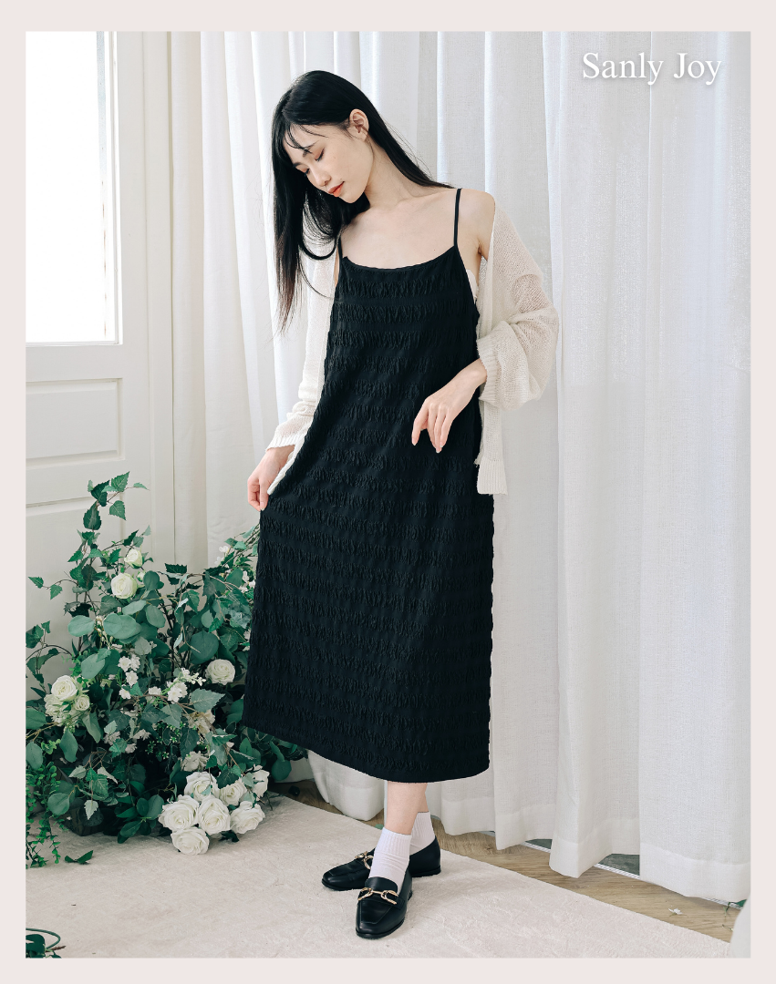 Sanly Joy 復古黑樂福鞋 女生裙裝搭配示範