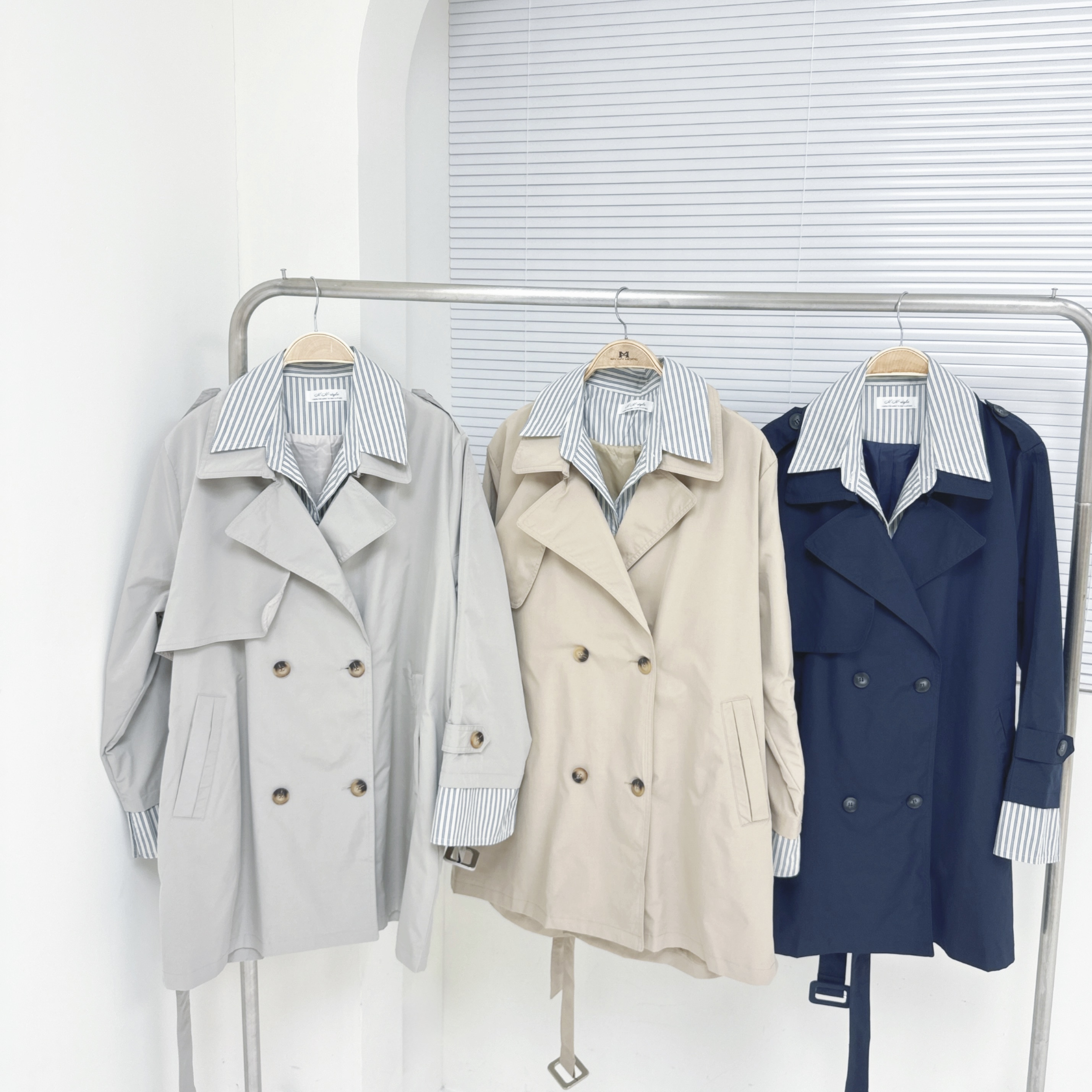 【廠家制】拼條子乾濕褸 (A22-A24)