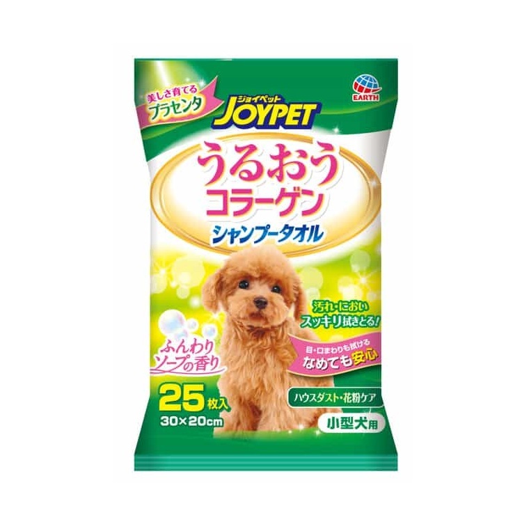 JoyPet 全身 清潔濕紙巾 小型犬用肥皂香味  25枚入