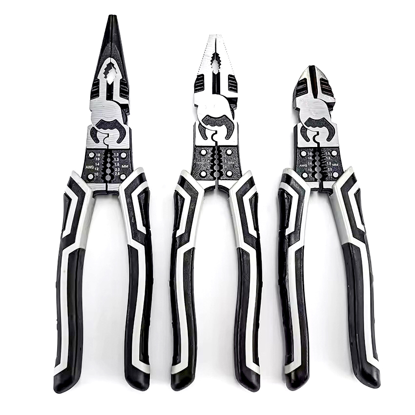 附發票｜DGN系列-9吋多功能鉗｜鋼絲鉗、斜口鉗、尖嘴鉗 德式多功能鋼絲鉗斜嘴鉗工業級省力手鉗電工鉗老虎