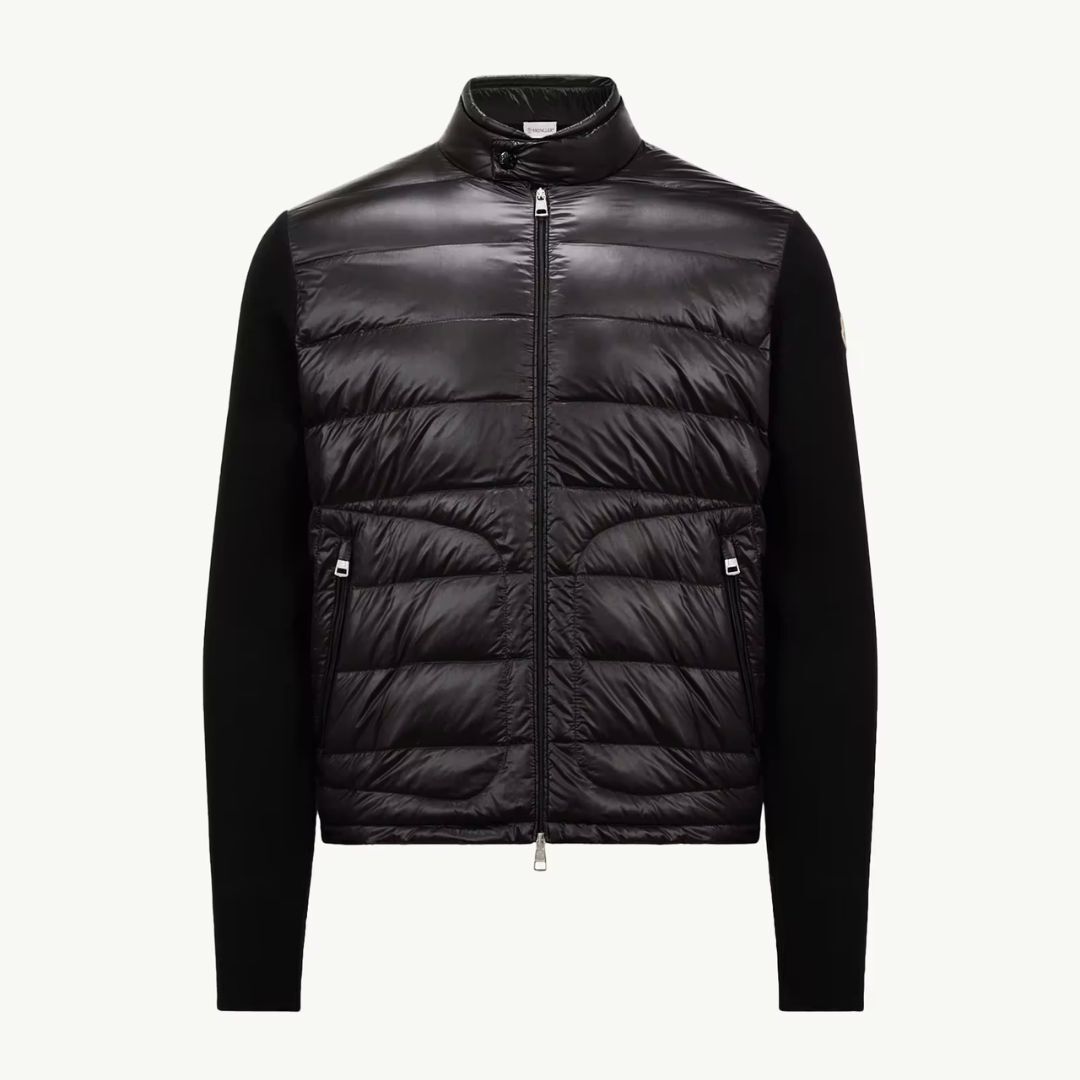 1DA0313-005 [MONCLER] Padded Wool Zip-Up Cardigan Black #L10919B00018M1131/999/M (BR)