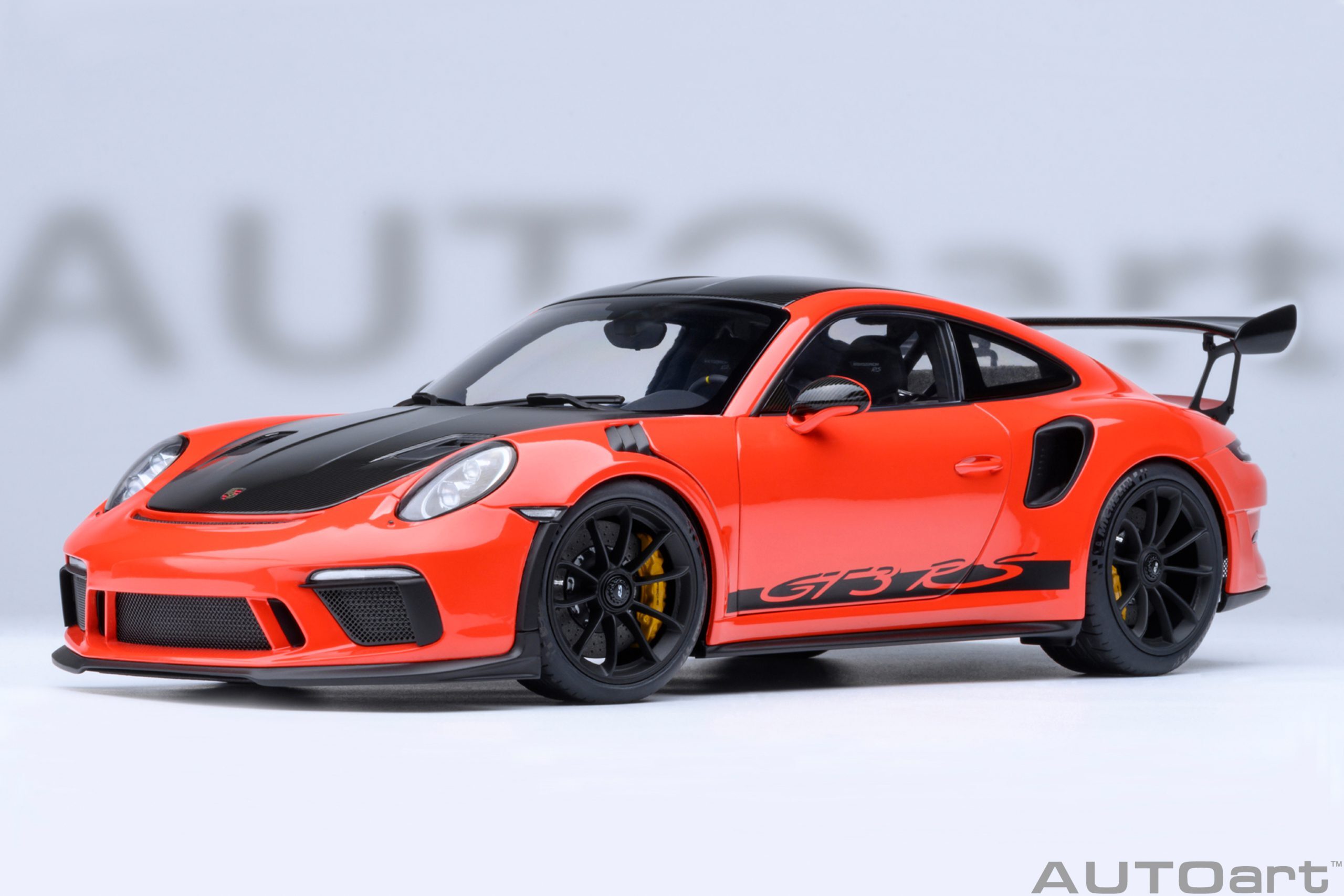預訂 (訂金$300) (預訂價$1584) :1/18 AUTOART Porsche 911 (991.2) GT3 RS Weissach Package (Lava Orange) (78177)
