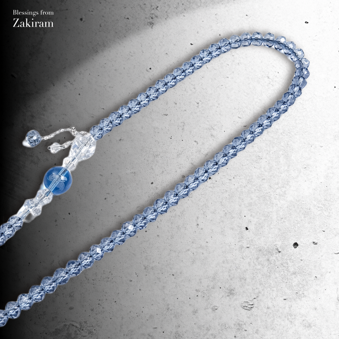 扎基拉姆心咒 夢幻藍 鑽切手機鍊