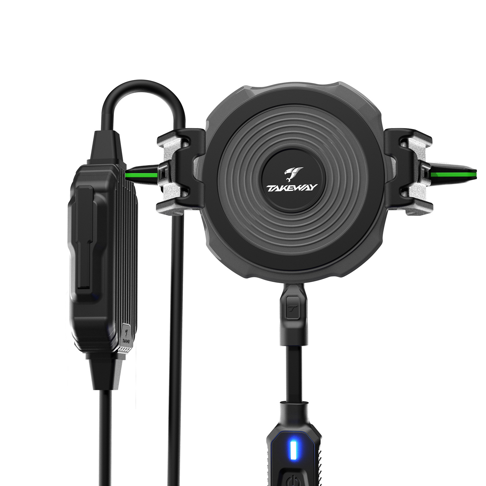 TAKEWAY 黑隼2 PH08PRO "無線充電版" 機車手機架 手機座