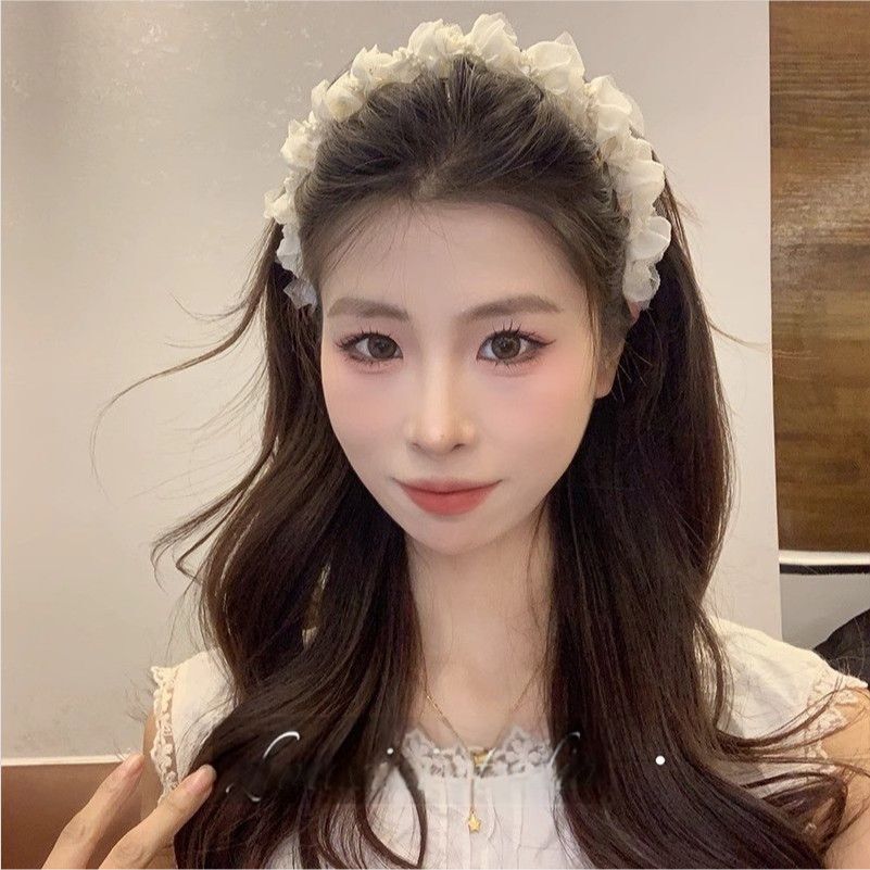 [2 FOR RM10] Tulle Ruffle Beaded Headband