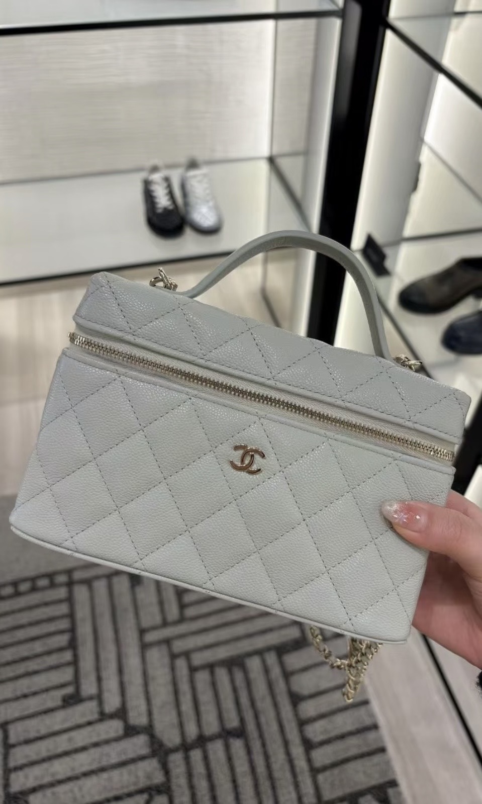 Chanel 25C LP飯盒袋 奶白色