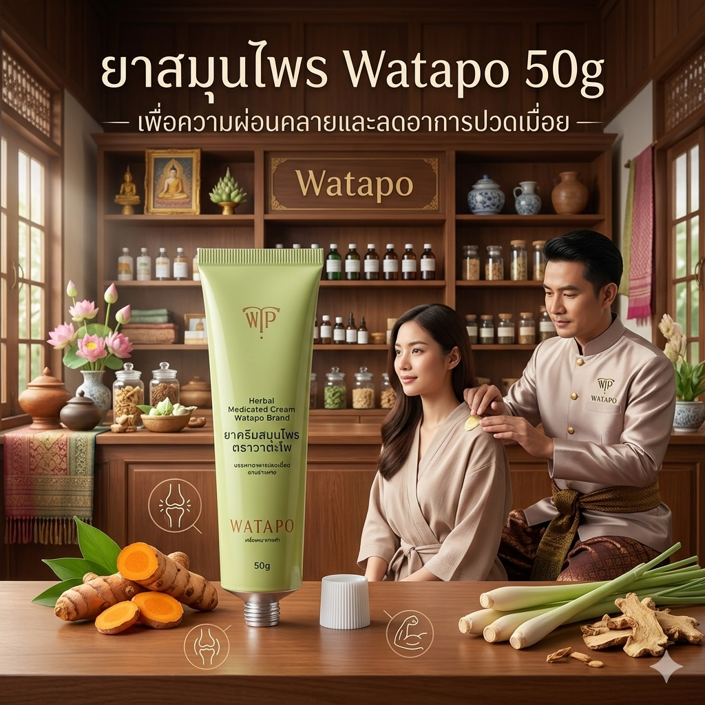 【現貨】Watapo LX0207102 泰國草本酸痛軟膏 50g