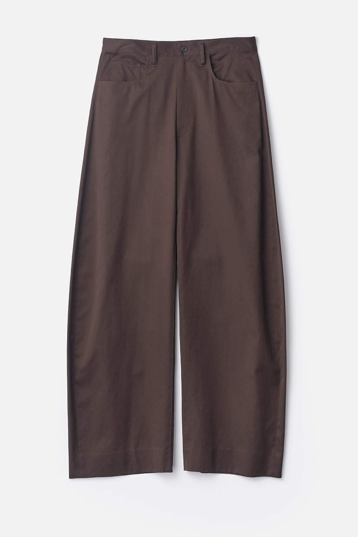 ssstein COTTON SATIN ROUND PANTS
