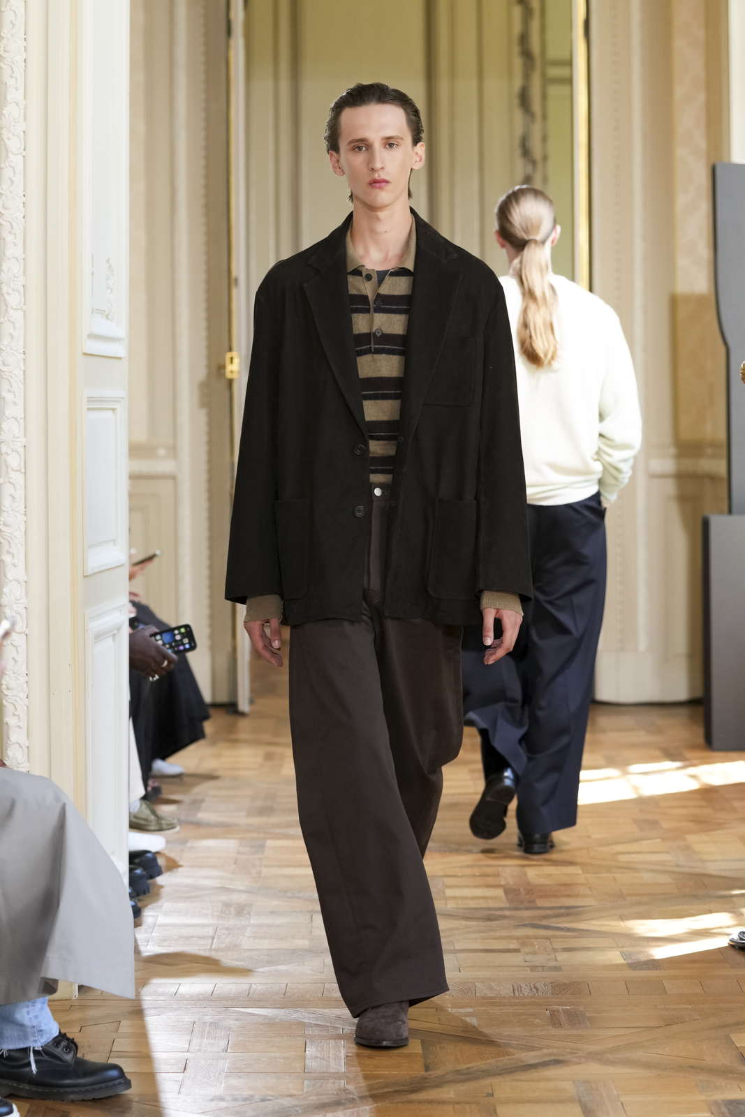 ssstein COTTON SATIN ROUND PANTS