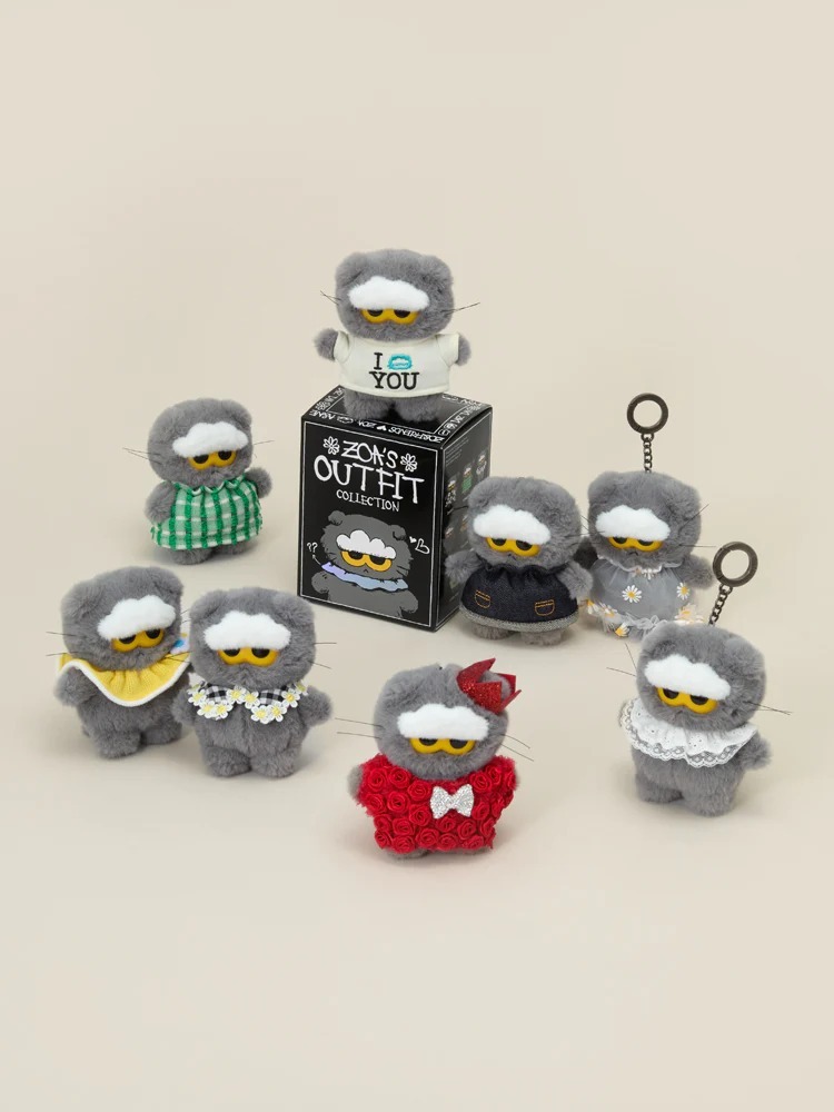ZO&FRIENDS ZOA 盲盒毛公仔鎖匙扣 (K3 GD785)