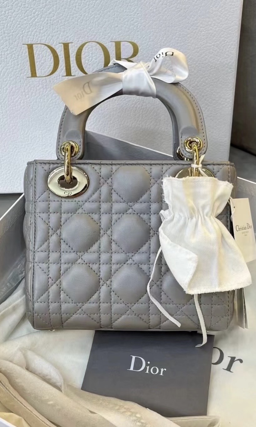Dior Lady Mini Dior 蛋白石灰
