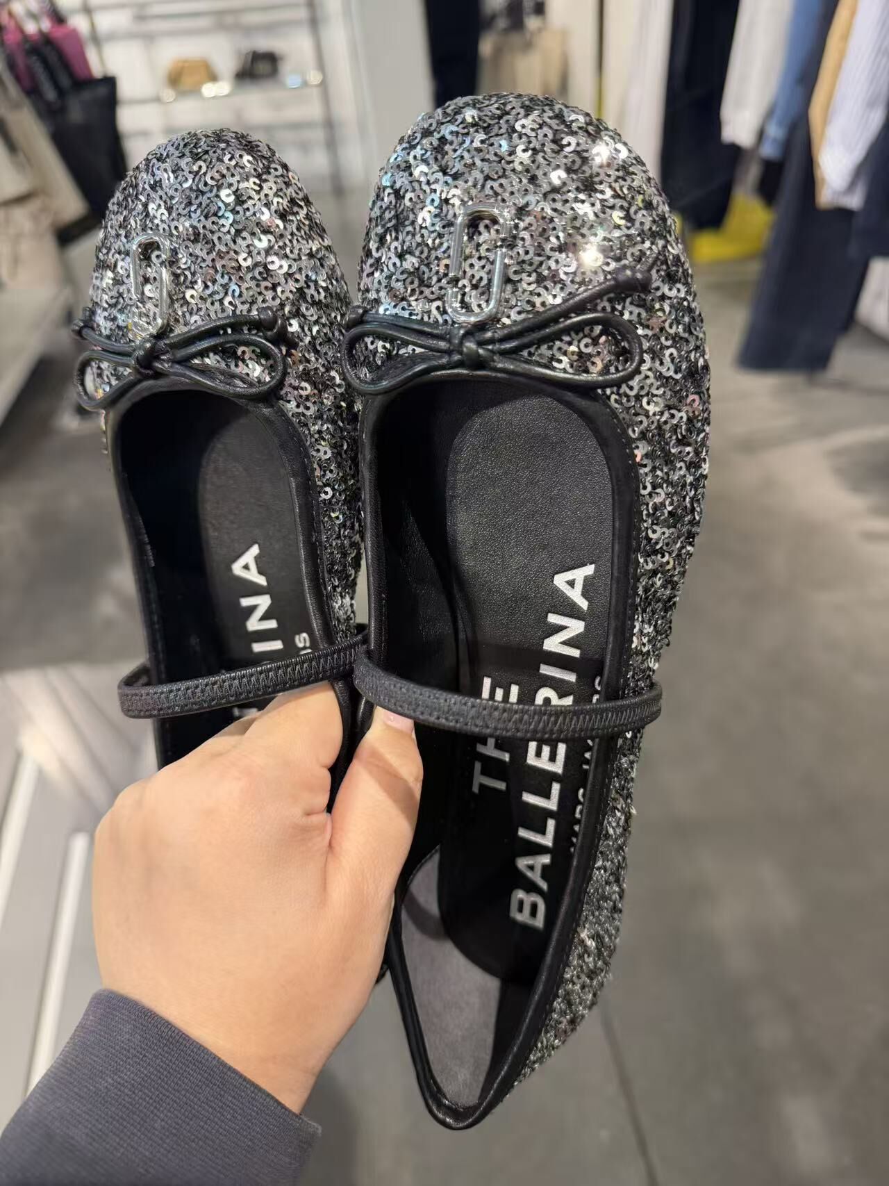 【直播】Marc Jacobs LX031230 Sabrina 亮片芭蕾舞平底鞋