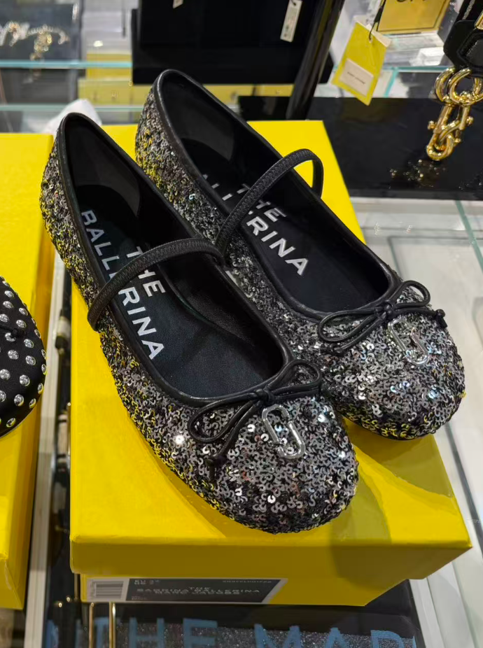 【直播】Marc Jacobs LX031230 Sabrina 亮片芭蕾舞平底鞋