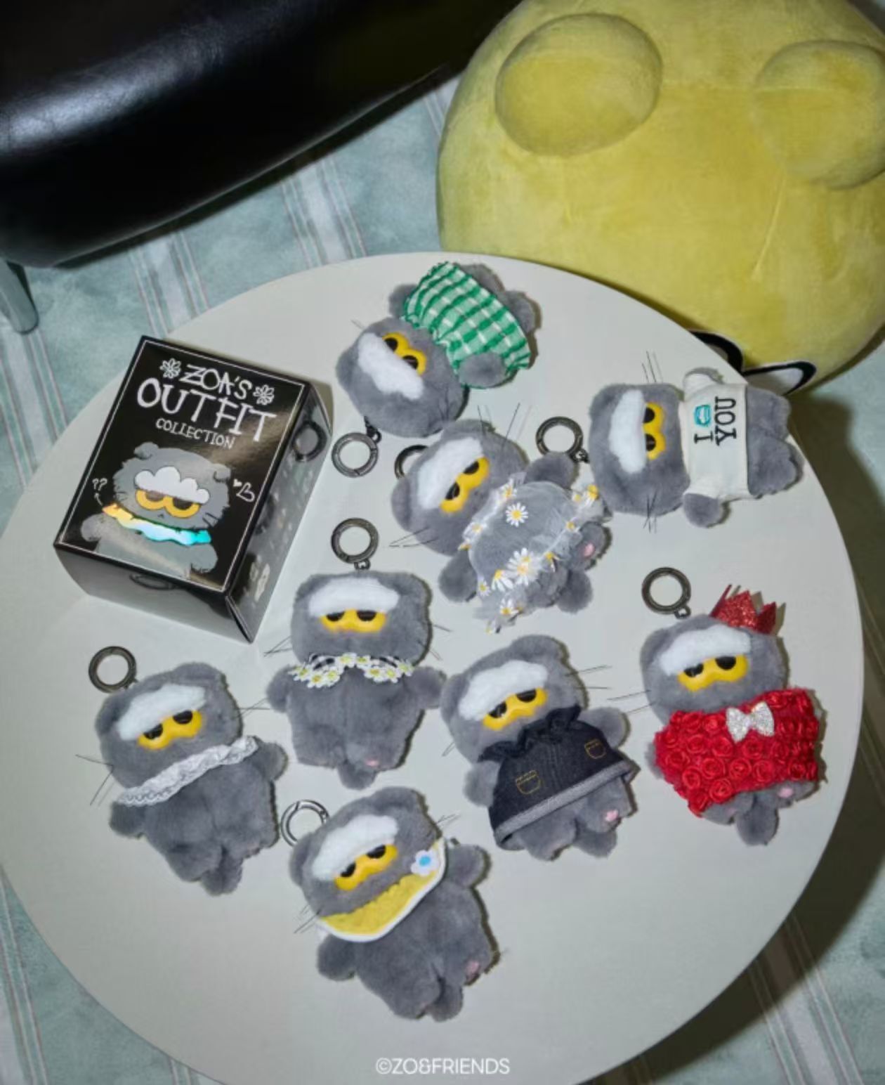 ZO&FRIENDS ZOA 盲盒毛公仔鎖匙扣 (K3 GD785)