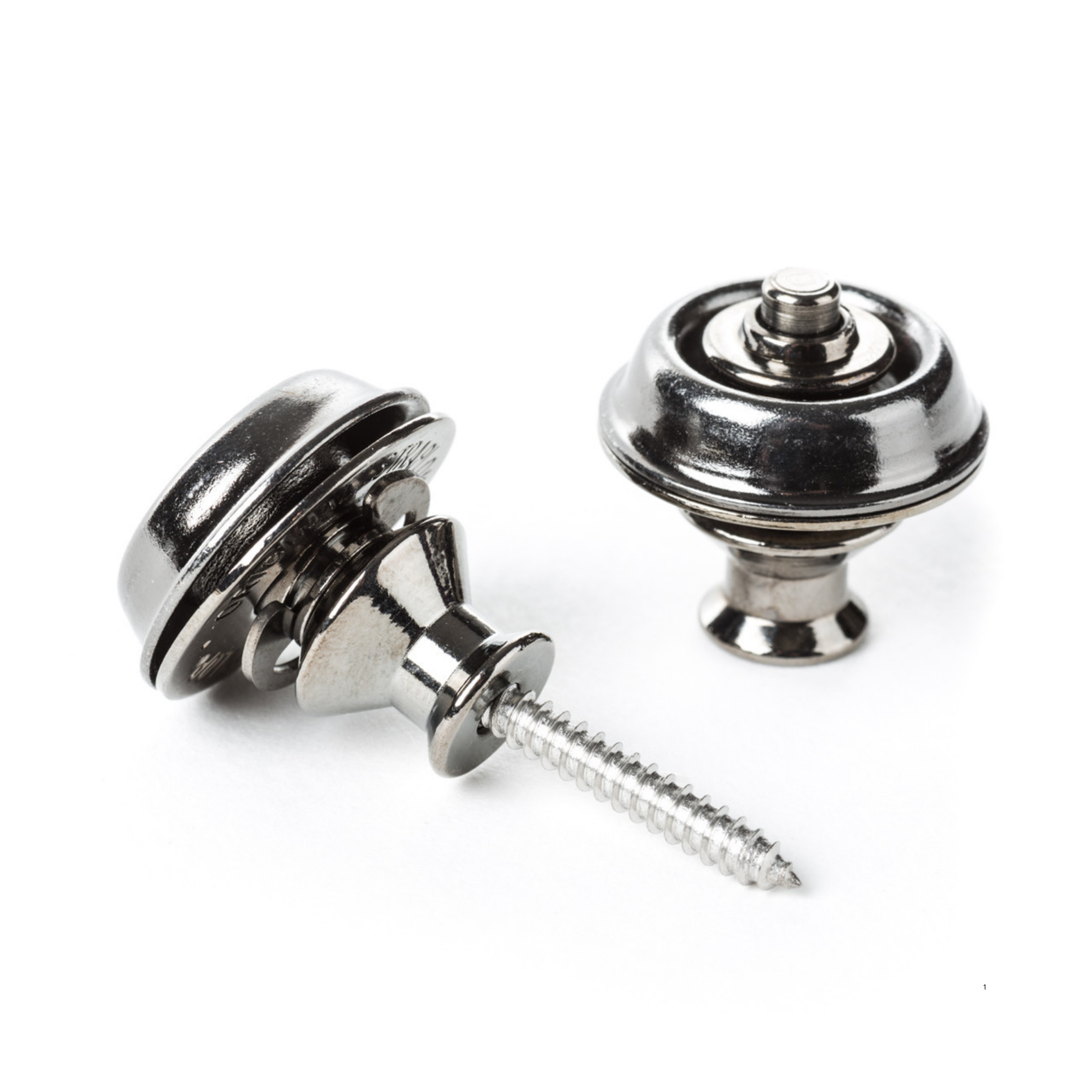 Dunlop 安全背帶扣 SLS1036BN 亮黑鎳 電吉他 電貝斯 安全背釦