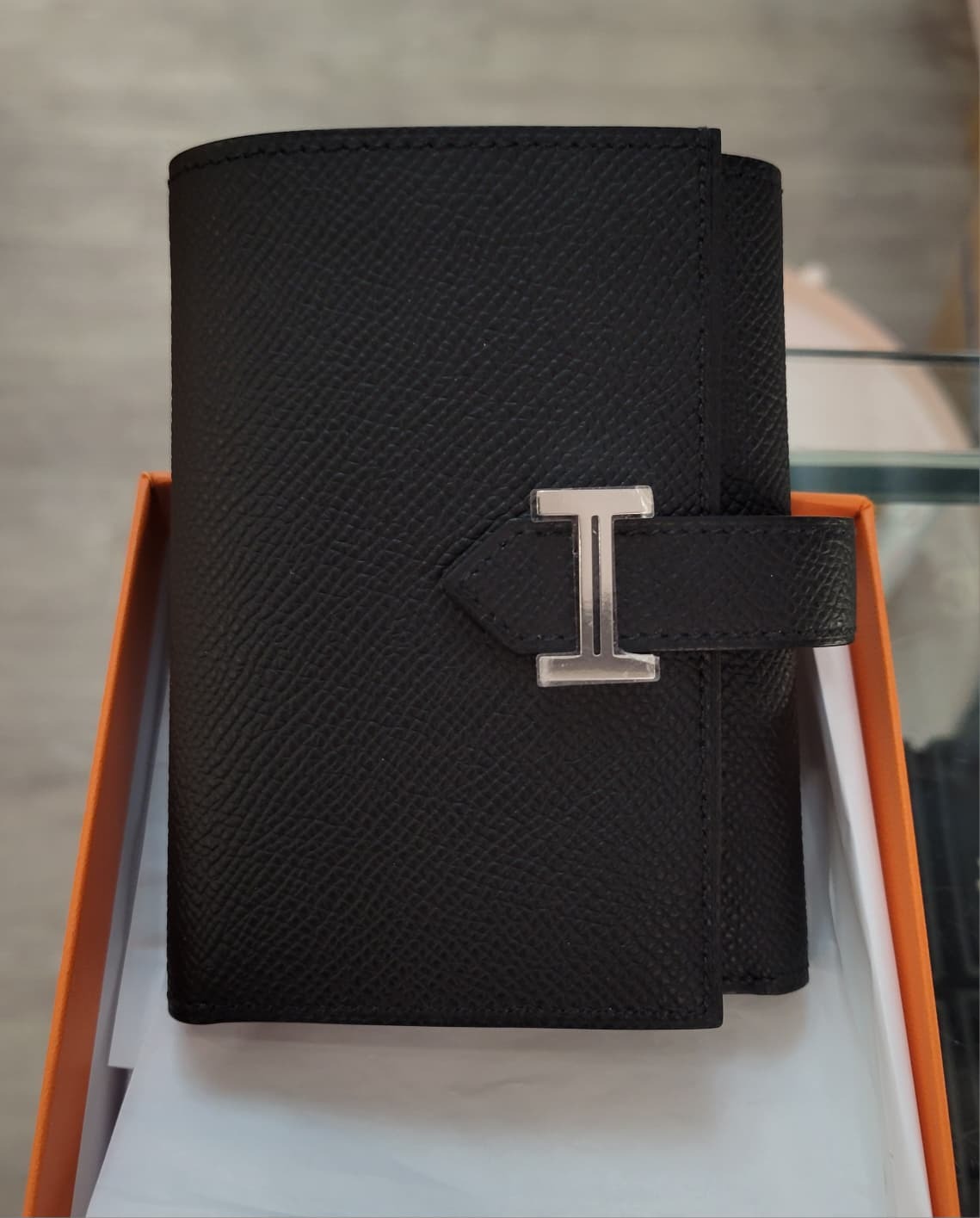 HERMES bearn compact combine wallet NOIR CK