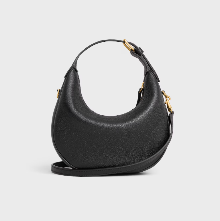 1DA0313-037 [CELINE] Teen Celine Lulu In Grained Calfskin Black #120723ENY.38NO (BR)