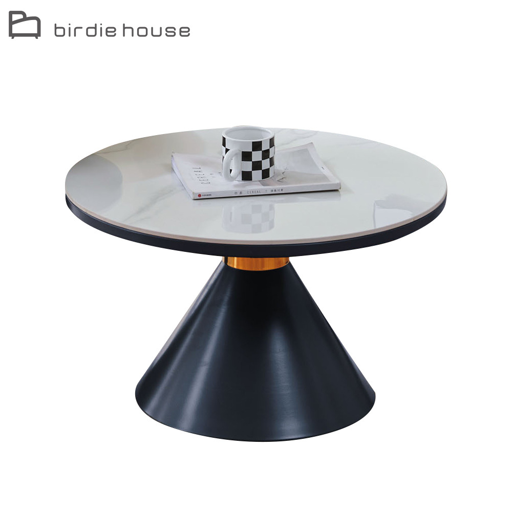 柏蒂家居-桑卡菲2.3尺圓形岩板大茶几