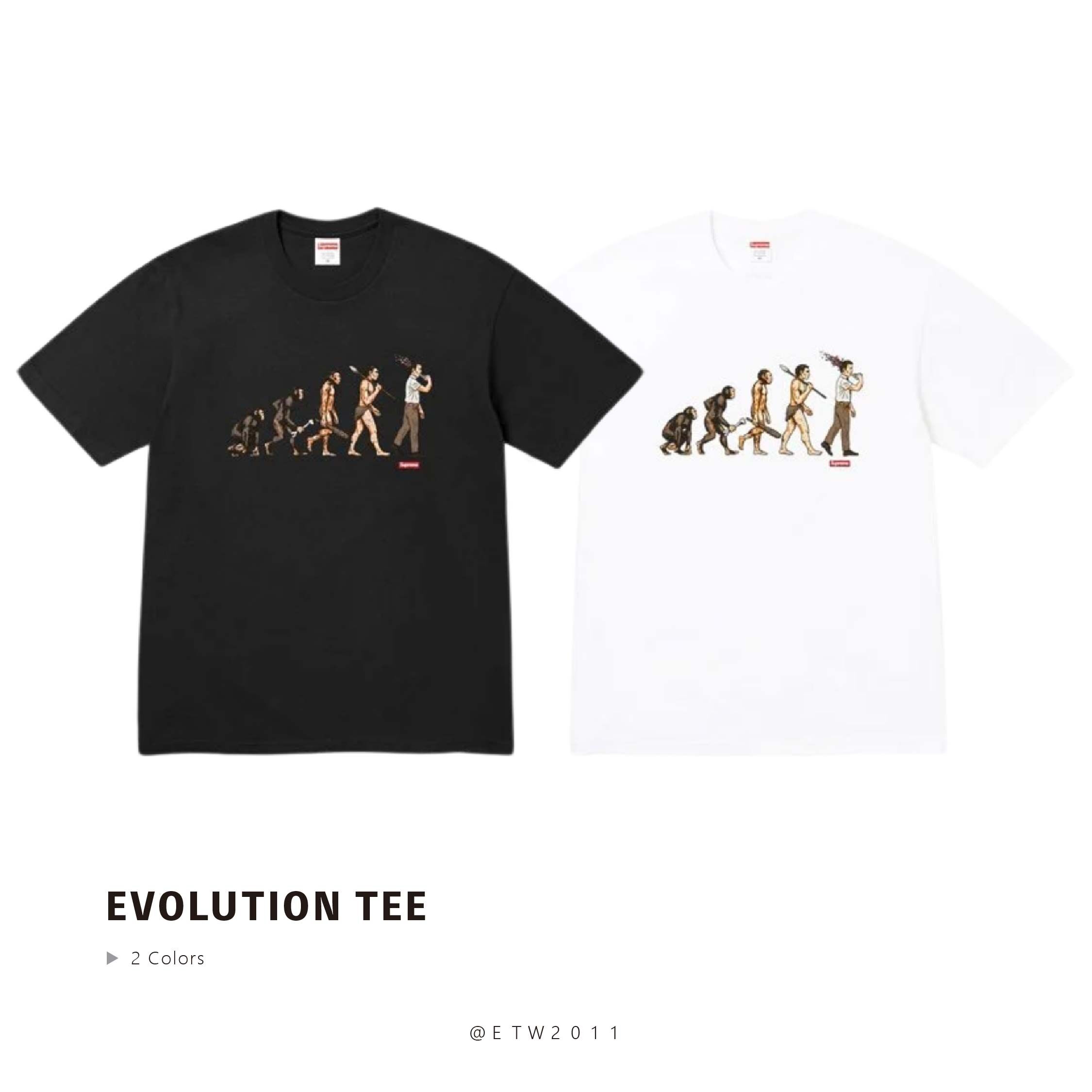 ☆ETW☆【EASY TO WEAR】Supreme 26SS EVOLUTION TEE 人類 進化 演化 短T 春夏