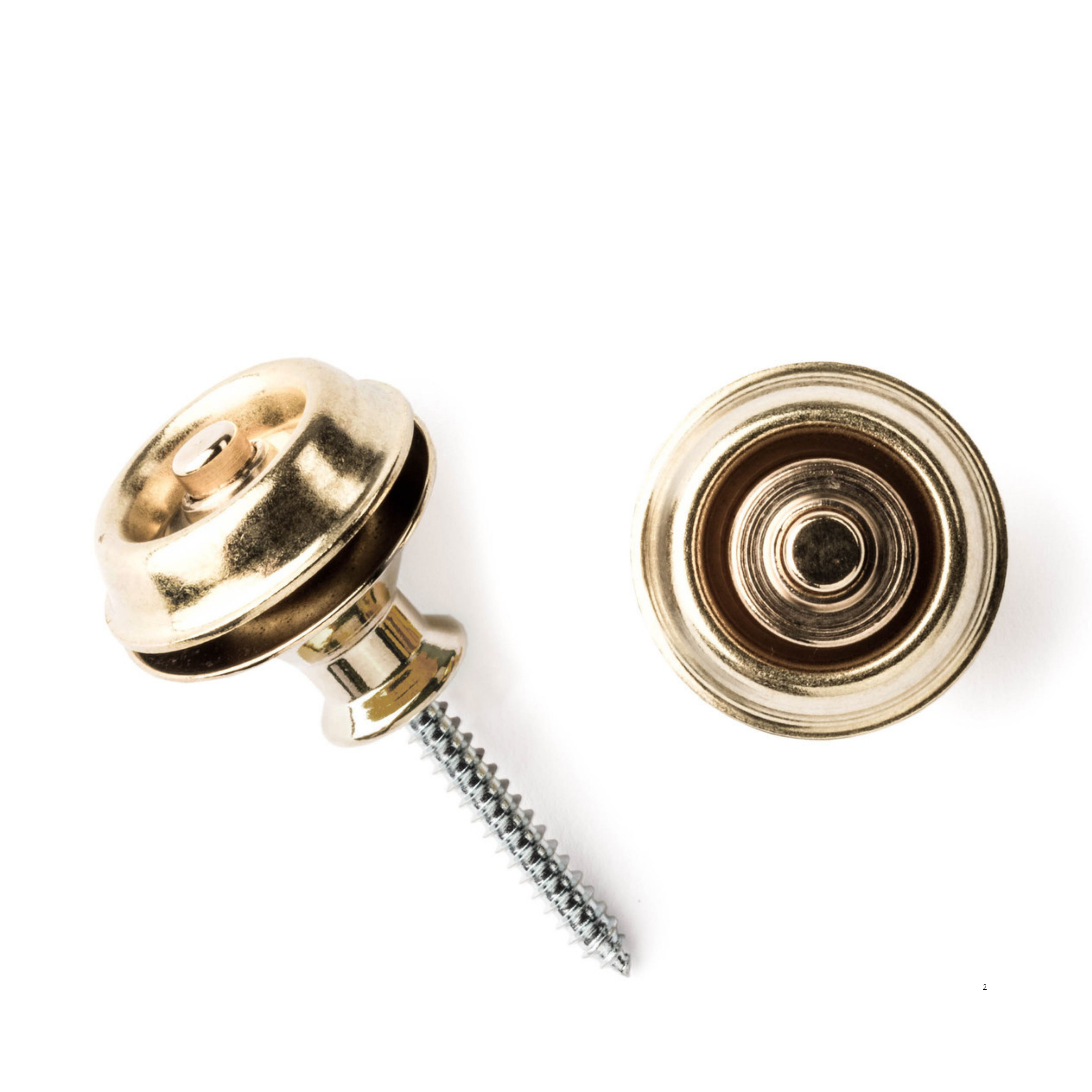 Dunlop Dunlop 安全背帶扣 SLS1032BR 黃銅色 電吉他 電貝斯 安全背釦 第 3 張圖片｜三峽吉他 / Bass