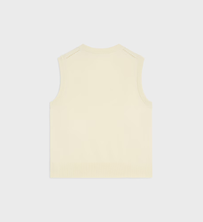 1DA0313-039 [CELINE] Top in Fine Wool Off White #RX0I70100.01OW (BR)