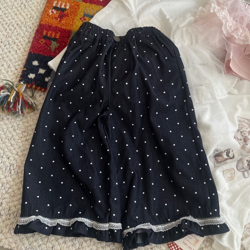 滿版點點寬鬆長褲