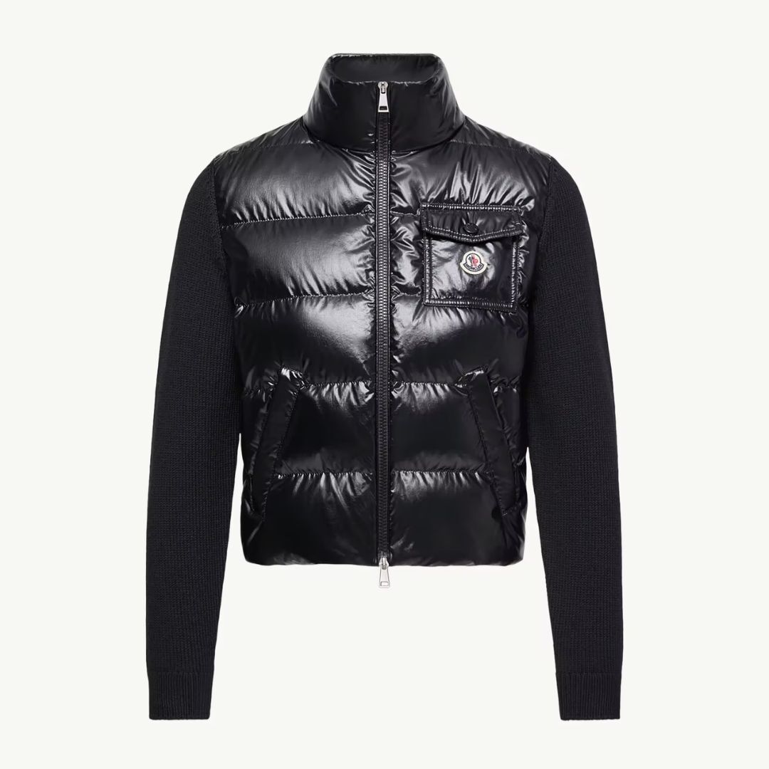 1DA0313-009 [MONCLER] Padded Zip-Up Wool Cardigan Black #L10939B00023M7774/999 (BR)