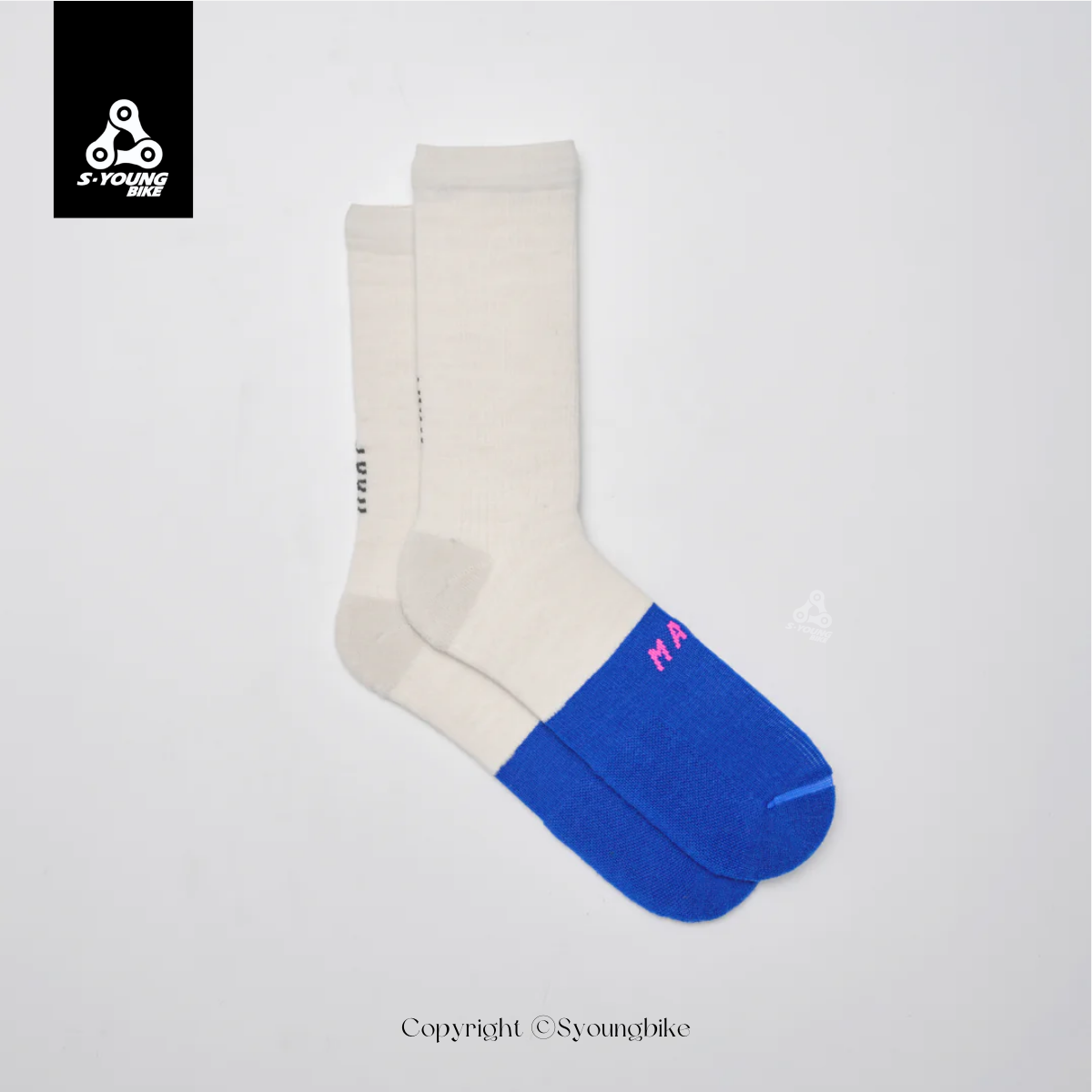 【MAAP】Division Merino Sock 車襪 / Fog RGB Blue 白與純藍