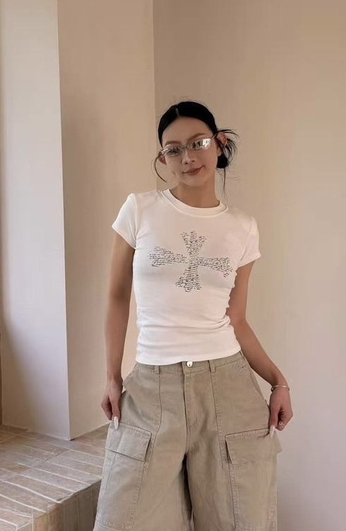 A78現貨十字修身短袖上衣