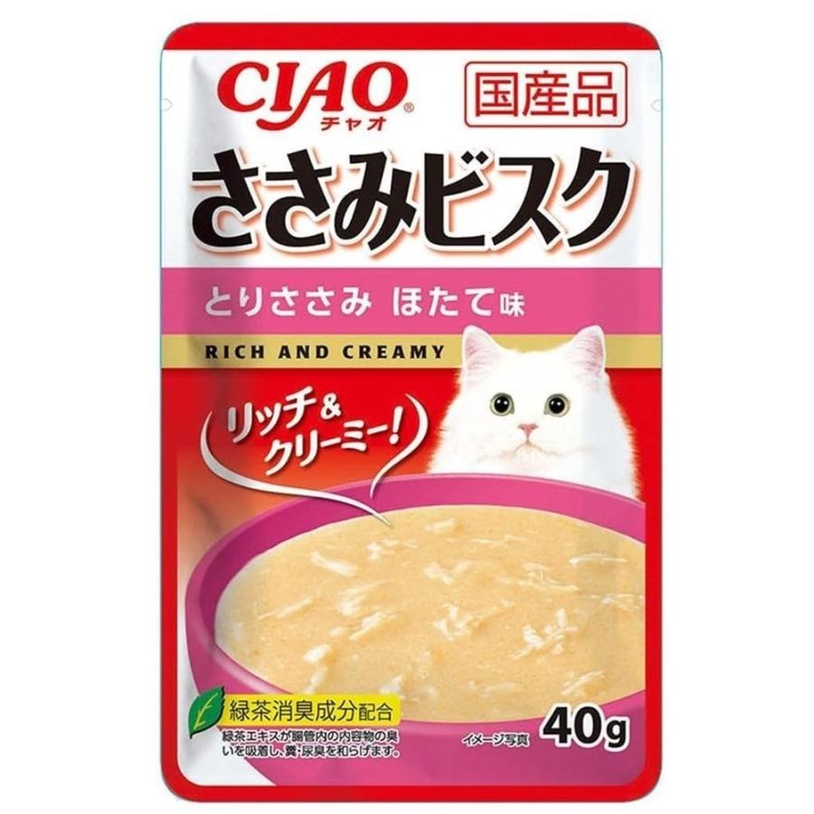 CIAO 貓濕糧 湯包系列．雞肉濃湯+鰹魚 40g