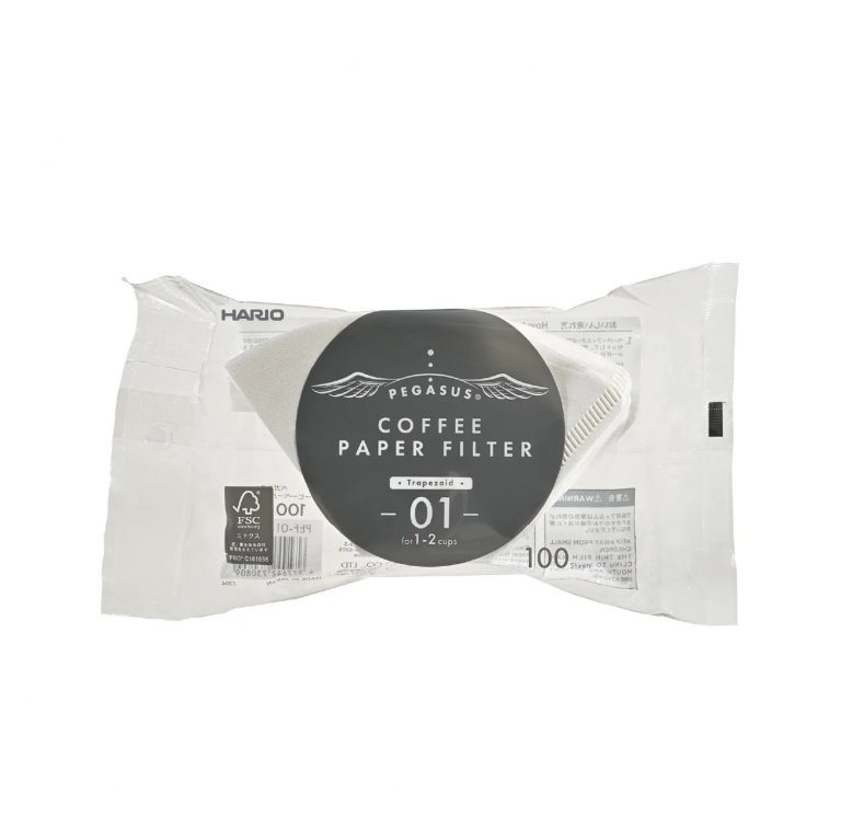 HARIO 白色台型濾紙PEF-01-100W–純白100張