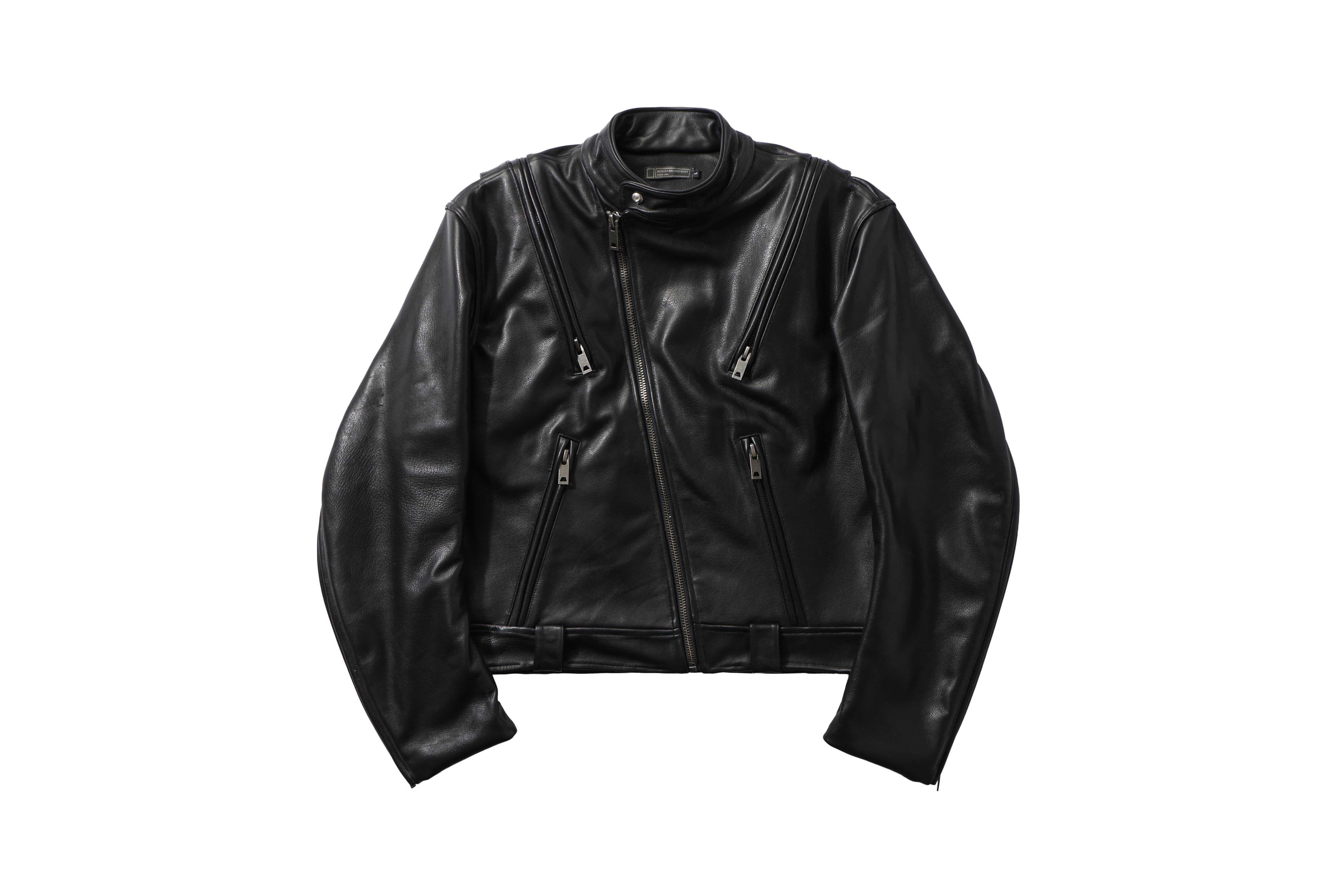 REMIX "M Zypherhide Leather Jacket" (Black)