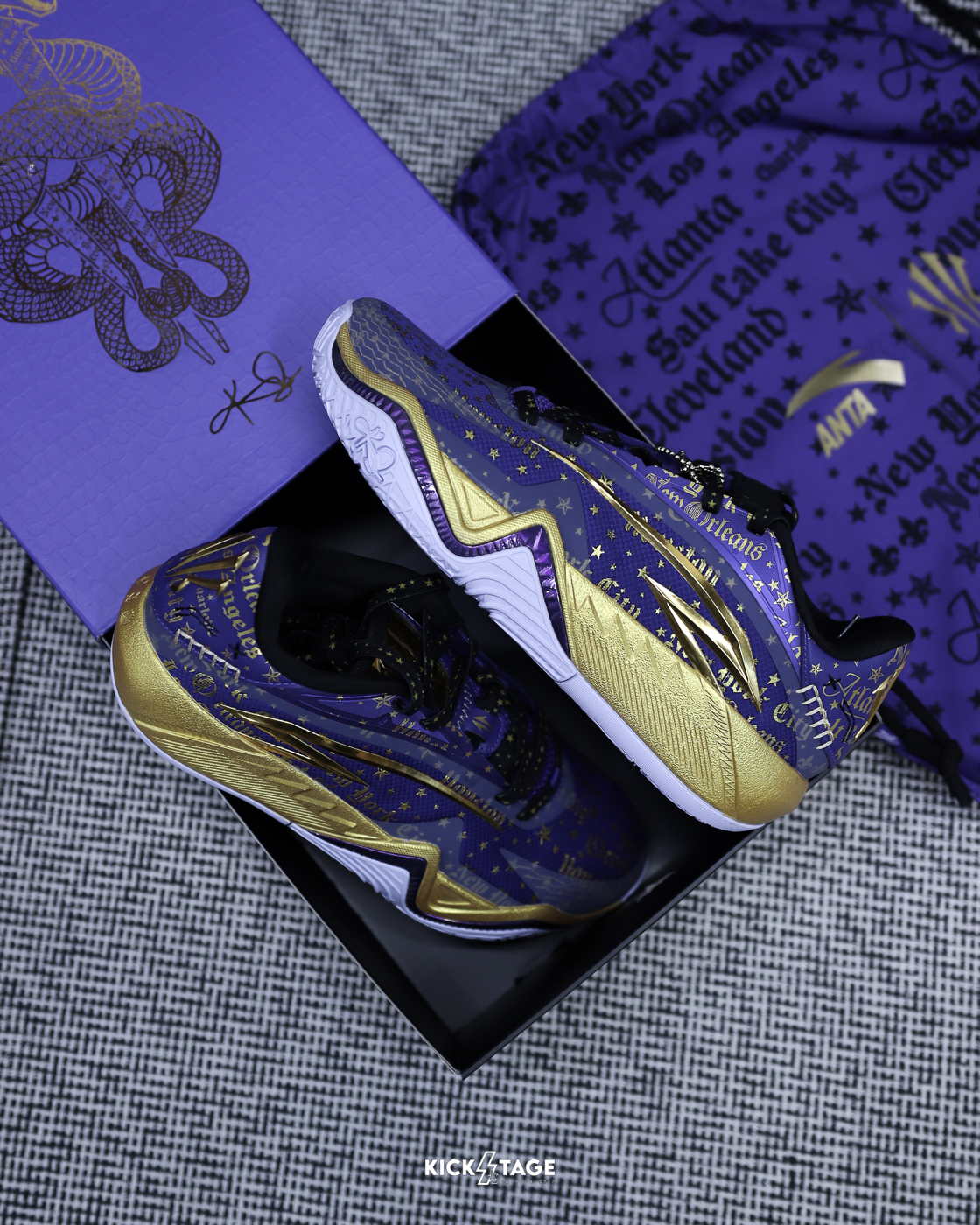 〈連線代購商品〉男鞋 ANTA KAI 3 'Mentality' 紫金色 獨行俠 實戰 籃球鞋【112621102-2】歐文3