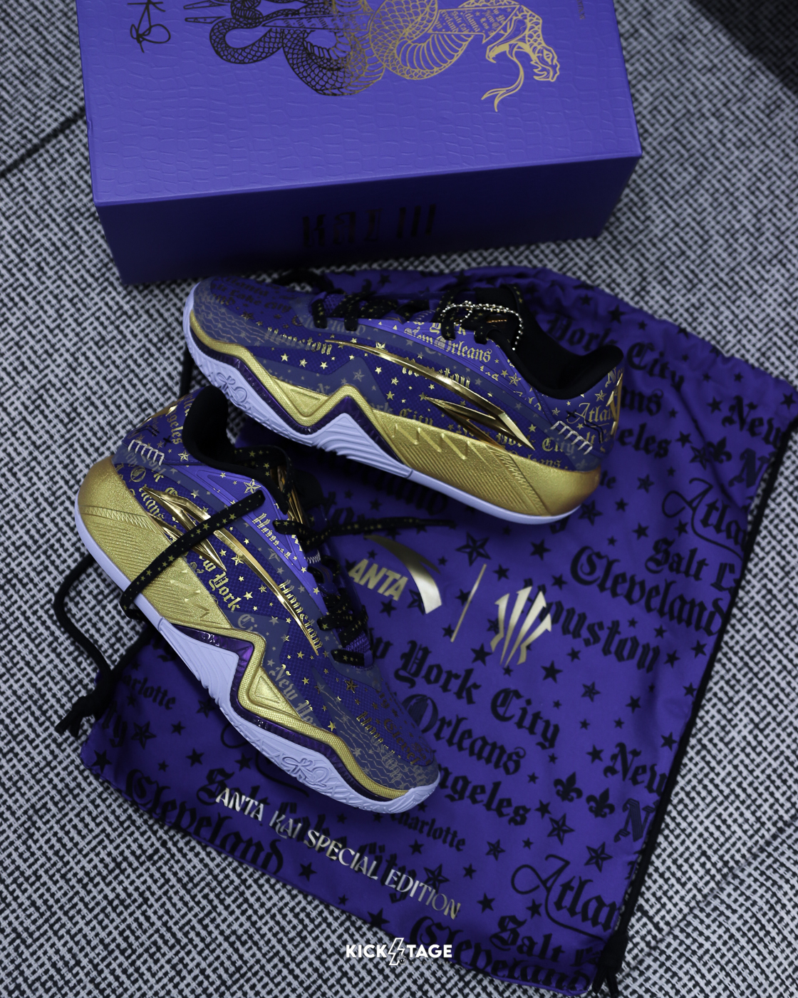 〈連線代購商品〉男鞋 ANTA KAI 3 'Mentality' 紫金色 獨行俠 實戰 籃球鞋【112621102-2】歐文3