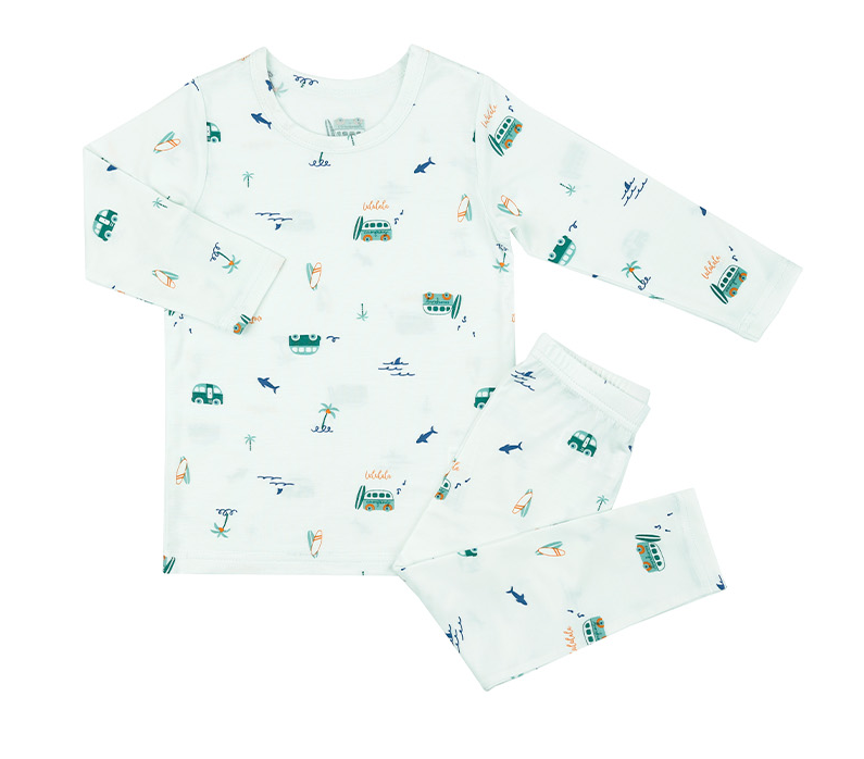 韓國🇰🇷Maykids 衝浪日天絲莫代爾九分家居服(90-160)