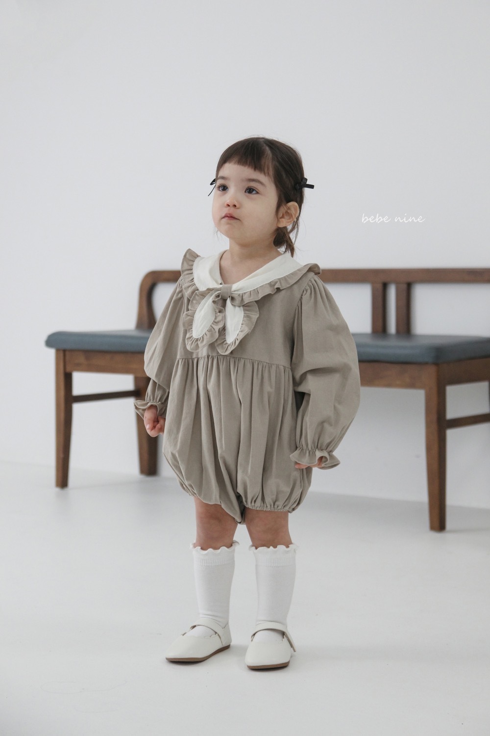 Bebe nine 法蘭包屁衣 / 2色