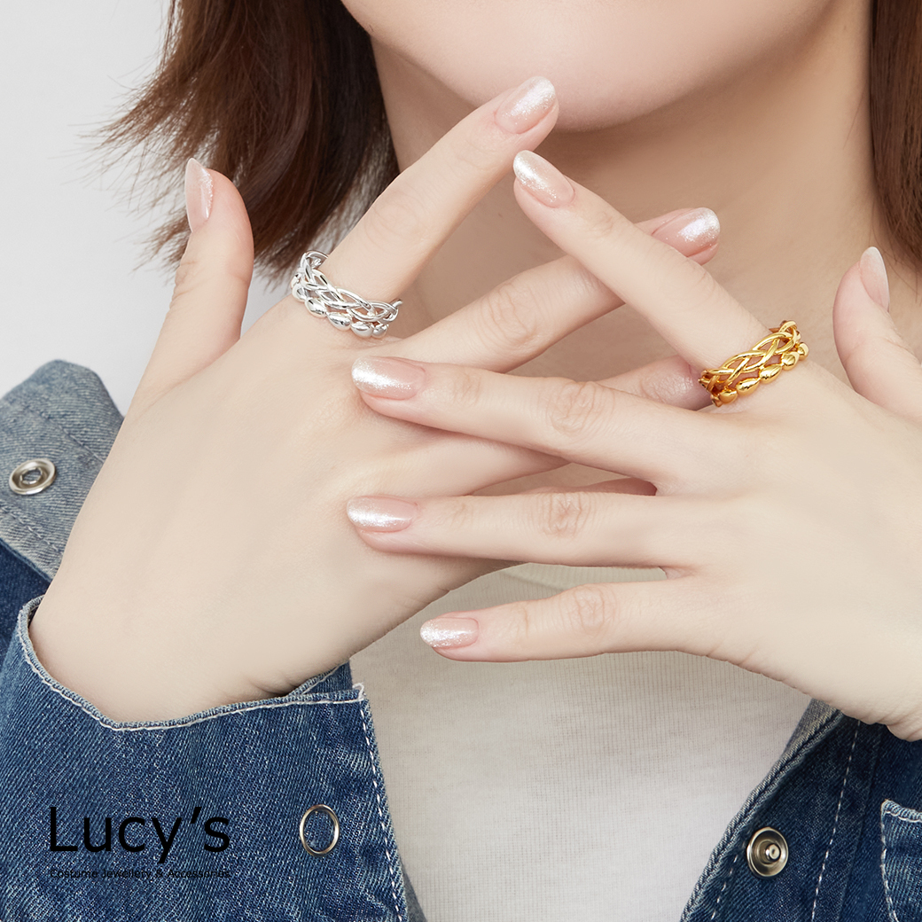 編織水滴 戒指 (125803/125804)