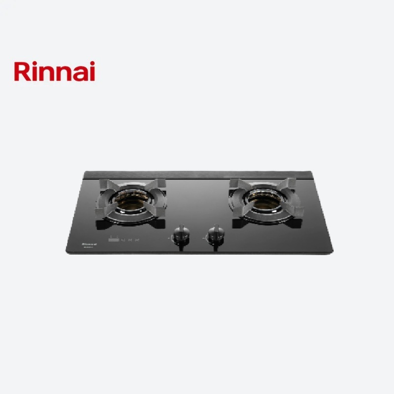 Rinnai林內 內焰系列 檯面式內焰玻璃雙口爐 RB-N2621G(B)
