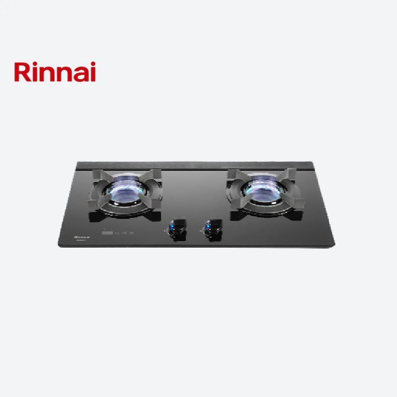 Rinnai林內 內焰系列 檯面式內焰玻璃雙口爐 RB-N2621G(B)