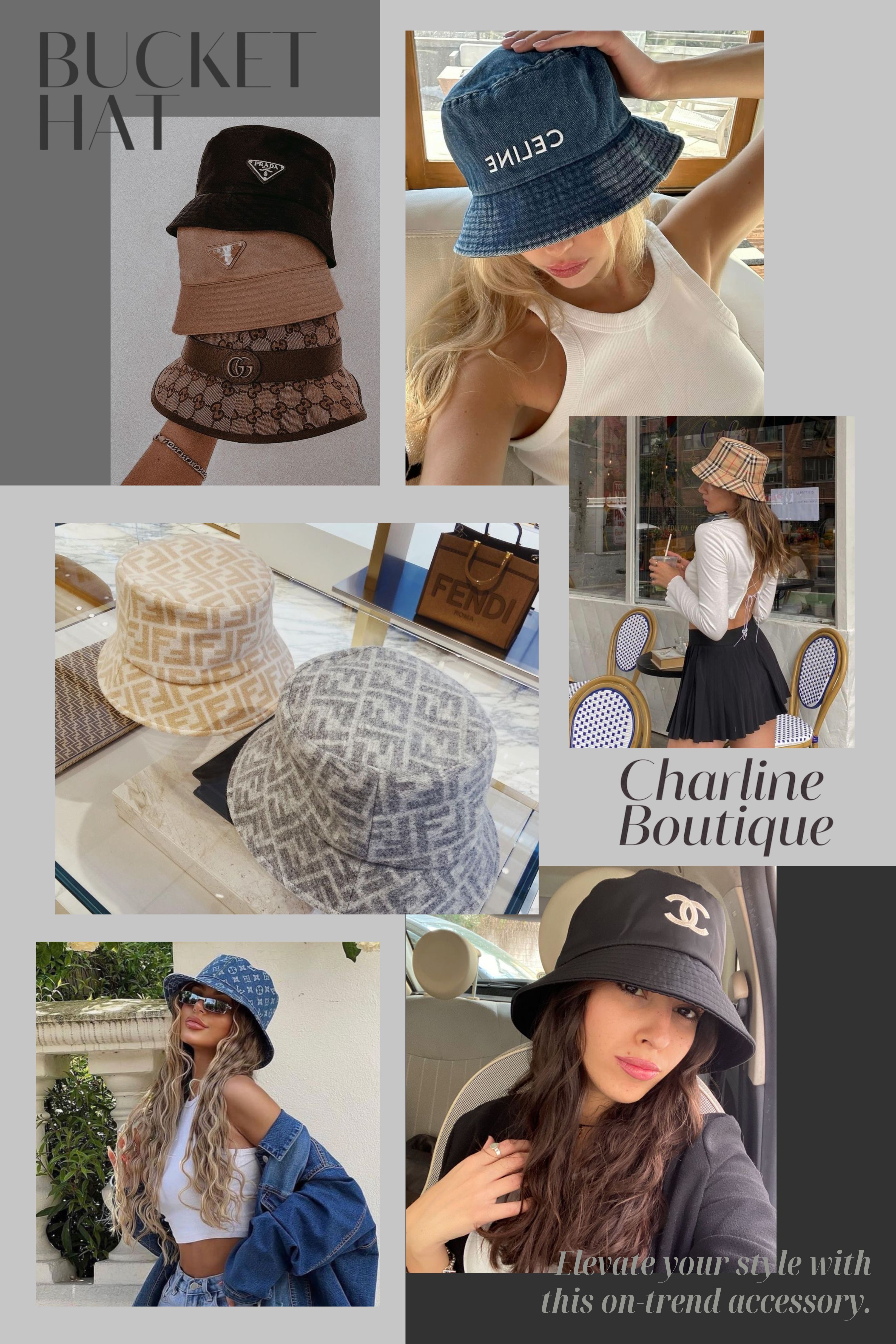 精品漁夫帽 Q&A：代購現場最常被問的 10 個問題  入手萬元起跳的帽子前，大家心裡難免糾結。以下整理的，是在實際代購諮詢過程中最常被問到的問題，不是官網說明，是真實使用經驗的分享。    Q1：第一次買精品漁夫帽，新手最推薦哪個品牌？  Ａ：第一次入手，建議從辨識度高、設計經典、好搭配的品牌開始。詢問度最高的入門款大概是這幾個方向：  Prada 三角標再生尼龍漁夫帽：輕盈防潑水，三角標辨識度高，是最多人第一頂就選它的款式。  Celine Triomphe 凱旋門漁夫帽：法式老花或丹寧設計，近年討論度很高，戴起來有一種低調的氣質。  Dior Oblique 老花漁夫帽：雙面設計兼具造型感與實用度，是長年熱賣款。  Gucci GG 老花漁夫帽：復古街頭風格，適合喜歡個性穿搭的新手。  實際建議是，第一次入手可以先從黑色、深色或經典老花款下手，搭配度最高，也比較不容易後悔。    Q2：精品漁夫帽價格大概多少？真的值得嗎？  Ａ：價格通常落在 NT$12,000 至 NT$40,000 以上，依品牌、材質與設計複雜度而不同。常見市場行情大致如下：  Dior 漁夫帽（Teddy-D、D-Oblique 系列）：約 NT$26,500～41,500  Louis Vuitton 漁夫帽：約 NT$19,000～24,000  Prada 漁夫帽（再生尼龍款）：約 NT$21,000 左右  Fendi 漁夫帽：約 NT$12,000～17,000  Celine／Burberry 漁夫帽：約 NT$15,000～18,000  Gucci 漁夫帽：約 NT$8,000～20,000  值不值得看使用頻率。如果它能解決你「出門不想打扮」的困擾、又能保護臉部不被曬傷，很多人戴了之後都說：「早知道就早點買。」選品牌經典 Logo 或老花設計，長期來看也比較不容易退流行。    Q3：精品漁夫帽適合男生嗎？  Ａ：完全適合。近年精品漁夫帽早就是男生提升潮流感的熱門配件，Prada、Gucci、Burberry、LV、Dior 的設計本來就大多是男女通用（Unisex）。男生戴漁夫帽反而能增加一種「懂穿」的感覺，特別是 Gucci 或 Burberry 的老花款，跟軍裝風或街頭風非常合拍。  T-shirt＋短褲＋球鞋＋漁夫帽，就能做出很自然的街頭感；搭配西裝外套或大衣，則會偏向 smart casual 的文青風格。很多男生客人第一次戴上漁夫帽之後，都會說比棒球帽更有存在感，整體穿搭也更完整。  臉型參考：  圓臉、長臉：大多數款式都能駕馭  方臉：選帽型較柔和、帽簷略垂的款式，能柔化線條    Q4：漁夫帽和棒球帽哪個比較好搭？  Ａ：兩者各有優勢，端看你想要什麼效果：  棒球帽：最百搭，日常使用率最高，修飾頭型也好用，黑、白、深藍、卡其等基本色最不容易出錯。適合日常通勤、懶人穿搭或遮亂髮。  漁夫帽：時尚感更強，寬帽簷有更好的遮陽效果，能修飾臉型，讓整體穿搭更有層次與復古感。適合戶外活動、度假穿搭，或想拍照更上鏡的場合。  如果是日常休閒與通勤，很多人確實先選棒球帽；但想讓造型更有記憶點，漁夫帽通常更出色。    Q5：除了漁夫帽，現在還流行哪些帽款？  Ａ：帽子這幾年早就不只是遮陽配件，更是能快速提升穿搭完整度的重要單品。目前熱門的還有：  棒球帽／老帽：最百搭，日常穿搭或懶人出門都很適合。  貝雷帽：法式優雅與文青氣質，搭配風衣或針織衫很有感。  草帽／寬簷帽：度假風，夏日海邊必備。  毛帽：秋冬最常見，保暖又好搭。  毛毛飛行帽（Trapper Hat）：復古又帶點可愛感，在韓系與 Y2K 穿搭中很受歡迎。  如果論「四季皆可戴」，漁夫帽的實用度還是第一名。    Q6：Chanel 的帽子有哪些經典款？  Ａ：Chanel 的帽款設計圍繞在法式優雅與品牌標誌元素上，雙 C Logo、經典黑白配色、山茶花裝飾，以及喀什米爾羊絨與斜紋軟呢（Tweed）材質，都是很典型的 Chanel 語言。  最具代表性的款式：  針織冷帽／毛帽：最容易入手，雙 C Logo 設計，材質多為羊毛或喀什米爾，保暖又有辨識度。  斜紋軟呢棒球帽：Tweed 面料結合休閒感，那種優雅帥氣的混血感是其他品牌做不出來的。  漁夫帽：經典帽型搭配品牌字母或雙 C Logo，近年街拍和明星穿搭常見。  貝雷帽：濃厚法式復古氣質，部分款式融入山茶花、珍珠或刺繡元素。  飛行帽（Trapper Hat）：常見於 Coco Neige 系列，毛絨材質保暖度高，造型感也很強。    Q7：Prada 的帽子有什麼特色？  Ａ：Prada 最有代表性的地方：經典三角形搪瓷金屬 Logo、標誌性的再生尼龍（Re-Nylon）材質，以及簡約俐落的設計風格。整體路線偏向極簡、乾淨，又帶一點街頭感，很耐看也相當百搭。  主要特色：  三角標 Logo：簡單但辨識度極強，幾乎是精品帽款裡最一眼認出的標誌之一。  再生尼龍材質：輕盈、防潑水又耐用，同時帶有環保概念。遇到毛毛雨水珠浮在表面，拍一拍就乾。  俐落帽型：帽型偏硬挺，能修飾臉型，讓整體輪廓更俐落。  極簡配色：多以黑色、米色等經典色為主，很容易融入各種穿搭。  多元材質：尼龍之外，還有斜紋布、丹寧布與拉菲草編織款，特別適合春夏或度假造型。    Q8：第一次買 Celine 帽子推薦哪一款？  Ａ：最推薦從 Triomphe 凱旋門刺繡棒球帽入手。凱旋門 Logo 刺繡辨識度高但不會太高調，搭配簡約帽型，非常適合日常穿搭，也是許多人入門 Celine 配件的熱門選擇。  常被推薦的入門款：  Triomphe 凱旋門刺繡棒球帽：設計簡約百搭，帽型有修飾效果，第一次戴的時候會驚訝它有多顯臉小。  CELINE 字母 Logo 帽：比 Triomphe 款更低調一些，整體風格偏向簡約的低調奢華。  材質上，棉質款四季皆可配戴；燈芯絨款質感更強，適合秋冬。配色以奶茶色、黑色與牛仔藍最受歡迎，其中奶茶色溫柔百搭，黑色經典俐落，牛仔藍則帶有輕鬆休閒感。    Q9：Louis Vuitton 的帽子有哪些熱門款式？  Ａ：說到 LV 的帽款，很多人第一個想到的就是漁夫帽，但其實選擇比想像中多，棒球帽、毛帽、貝雷帽都有，幾乎每個系列都圍繞著 Monogram 老花、Damier 格紋或 LV 字母 Logo 在發展，不管哪一款拿出來，那個「LV 感」都很完整。  漁夫帽裡問最多的是 Monogram Landscape 雙面漁夫帽。雙面設計聽起來好像沒什麼，但真的用過的人都說回不去了——心情隨性的日子翻到素色那面，想讓整體造型多一點記憶點就換老花，一頂帽子兩種狀態，出門前不用煩惱。Splash Damier 漁夫帽則是有一群很忠實的愛好者，棋盤格圖案不用靠其他配件撐場，單獨拿出來就很夠看。  棒球帽這邊，LV Iconic 棒球帽是最不容易出錯的選擇，乾淨的帽型加上金屬 Logo，幾乎什麼穿搭都壓得住。想要年輕一點、有點街頭感的，LV Script 棒球帽的手寫字體 Logo 會更對味。Denim 棒球帽則是那種「越洗越好看」的款，牛仔本來就不退流行，加上 LV 的設計反而讓它多一種意想不到的質感。  秋冬很多人其實是先被 LV Headline 毛帽吸引進來的。相對於動輒兩三萬的漁夫帽，毛帽的入手門檻稍微低一點，但戴上去的感覺一點都不馬虎，LV 字樣的比例抓得很好，不誇張也不寒酸，日常戴非常舒服。  喜歡優雅復古風格的人可以看看 LV Vers 貝雷帽，氣質跟漁夫帽、棒球帽完全不同，更斯文精緻，秋天搭風衣或喀什米爾大衣的時候特別加分。    Q10：漁夫帽適合什麼臉型？  Ａ：漁夫帽是不太挑臉型的百搭帽款，只要帽簷寬度與帽筒深度選得對，多數人都能戴得好看，甚至達到修飾臉型的效果。  圓臉／大臉的重點在於拉長臉部比例，建議選帽簷較寬、帽筒較深的款式，視覺上能讓臉看起來更修長。帽筒太淺或窄邊的款式容易顯臉大，比較不建議。  方臉／國字臉下顎線條比較明顯，選帽的原則是柔化線條感，圓頂、材質柔軟、帽簷略微下垂的漁夫帽最適合。帽型過於硬挺或方正的款式反而會讓臉看起來更有稜角，盡量避開。  長臉的人要縮短臉部的視覺比例，帽筒較深、帽簷稍微下垂的款式能遮住部分額頭，效果很好。帽筒過高的帽子會讓臉看起來更長，這點要特別注意。  短臉的方向相反，需要拉長頭部比例，帽頂略高或略呈錐形的漁夫帽能增加縱向感，戴起來比較好看。  鵝蛋臉／瓜子臉幾乎不挑帽型，大多數漁夫帽都能輕鬆駕馭，閉著眼睛買哪款都好看。  小技巧：如果臉型偏圓，可以試試毛絨或特殊材質的漁夫帽，多出的層次感有時候反而有意外的修飾效果。