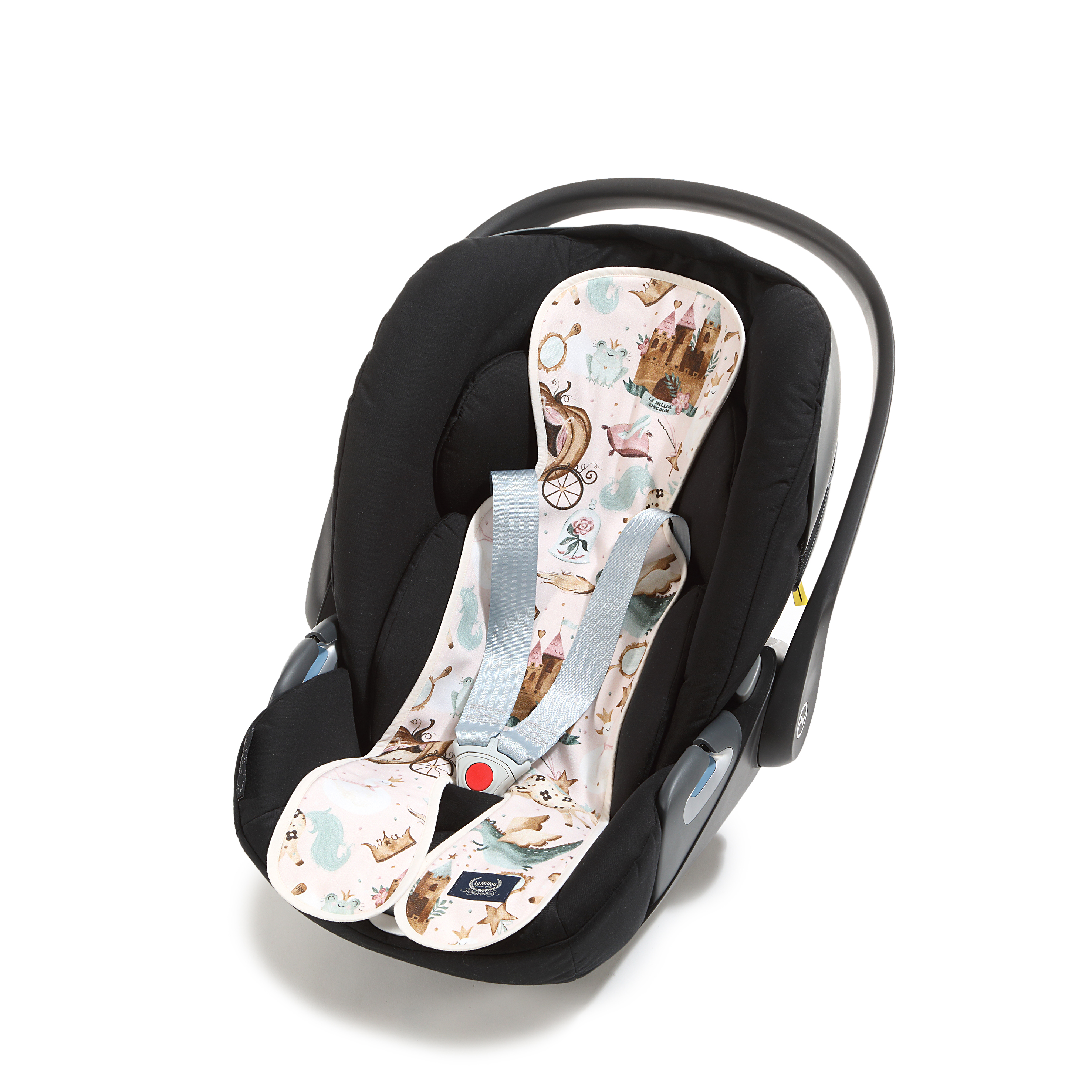 La Millou波蘭 竹纖涼感網格汽座坐墊｜仙履奇緣(粉底)