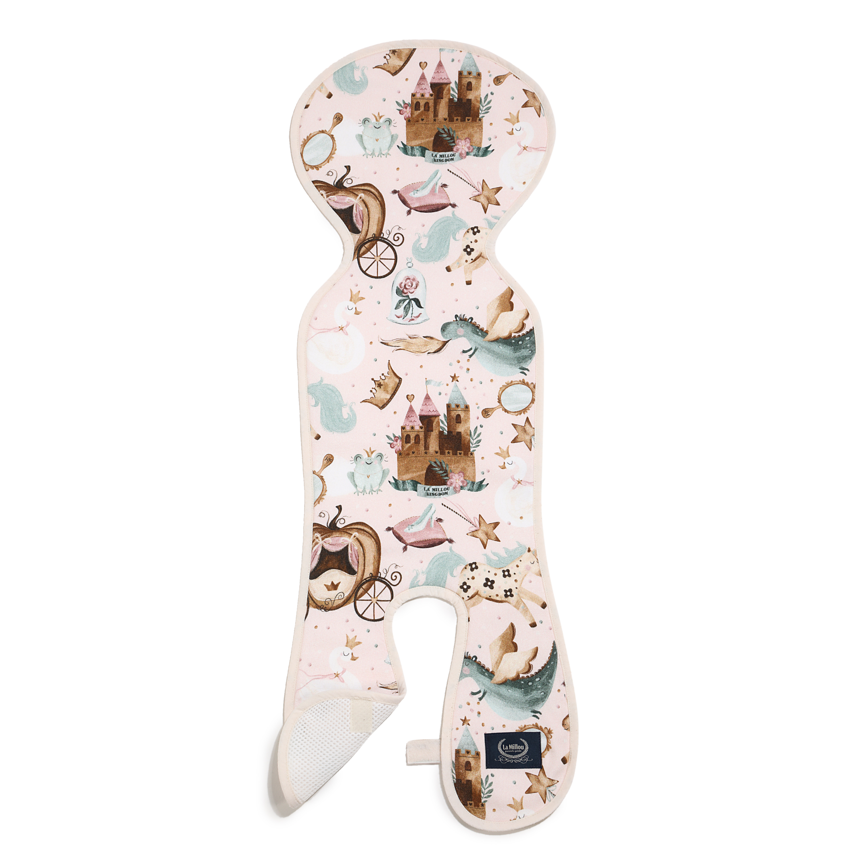 La Millou波蘭 竹纖涼感網格汽座坐墊｜仙履奇緣(粉底)