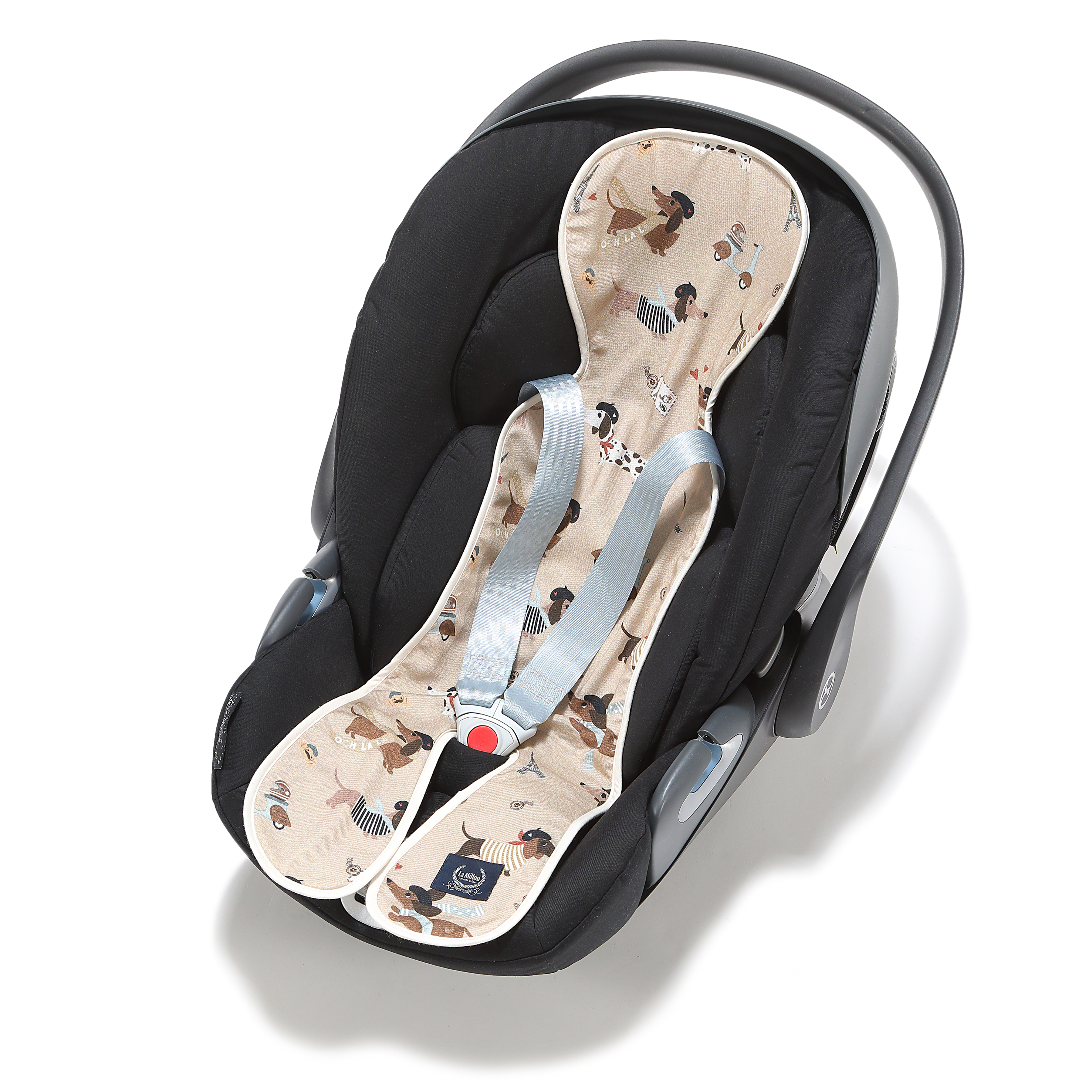 La Millou波蘭 竹纖涼感網格汽座坐墊｜巴黎臘腸狗