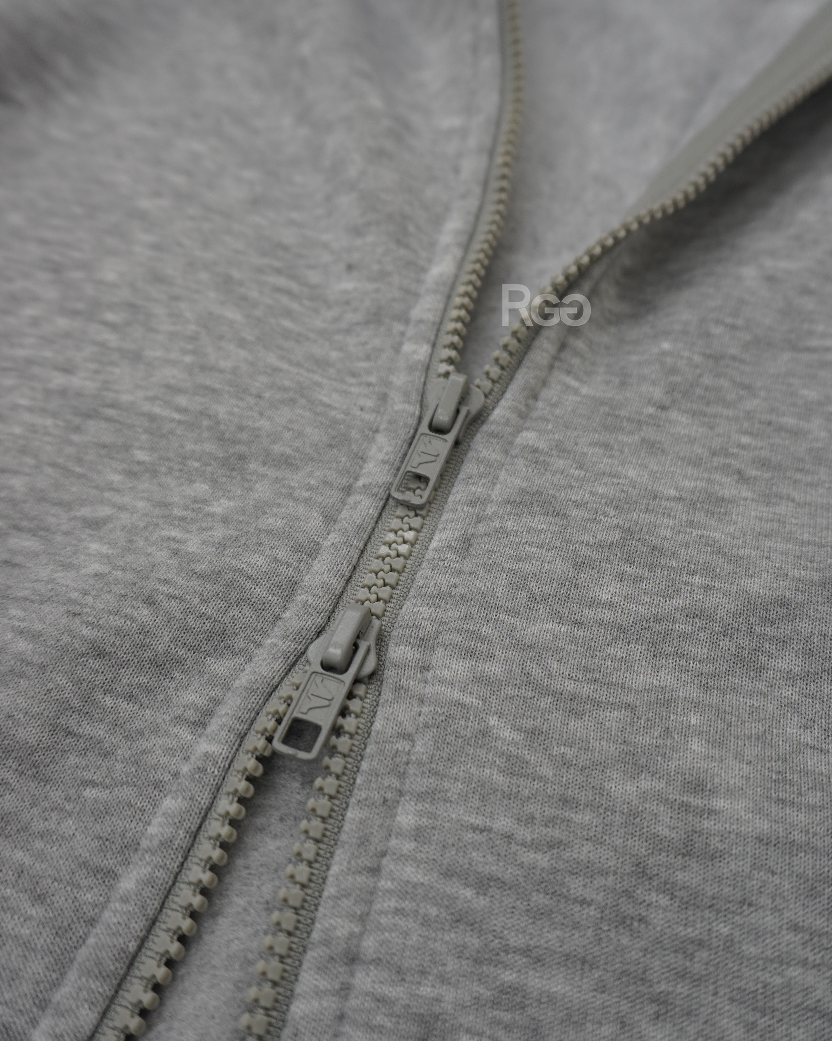 #11345 立領雙拉鍊連帽外套 拉鍊細節