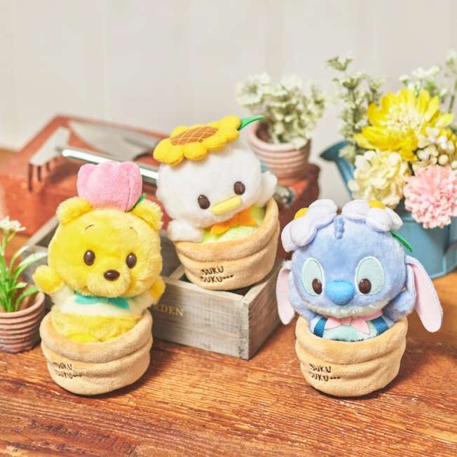 日本迪士尼 DISNEY 限定 Q版 Urupocha-chan 超療癒系列 園藝 玩偶 沙袋 娃娃